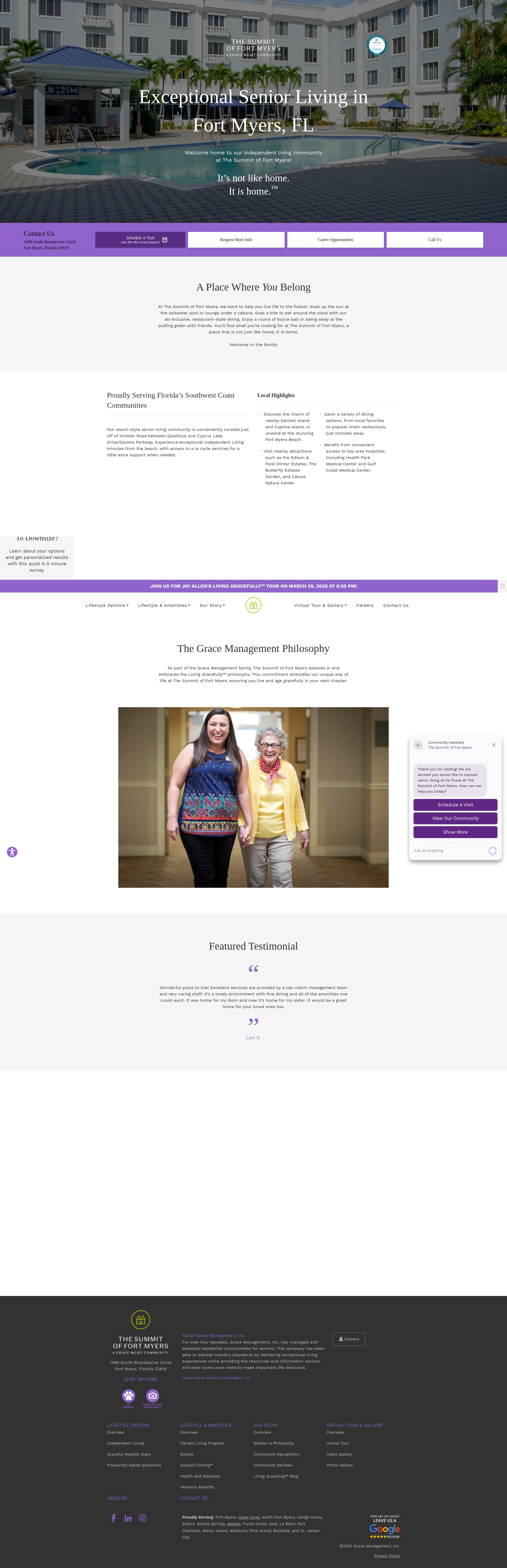 Screenshot of thesummitoffortmyers.com