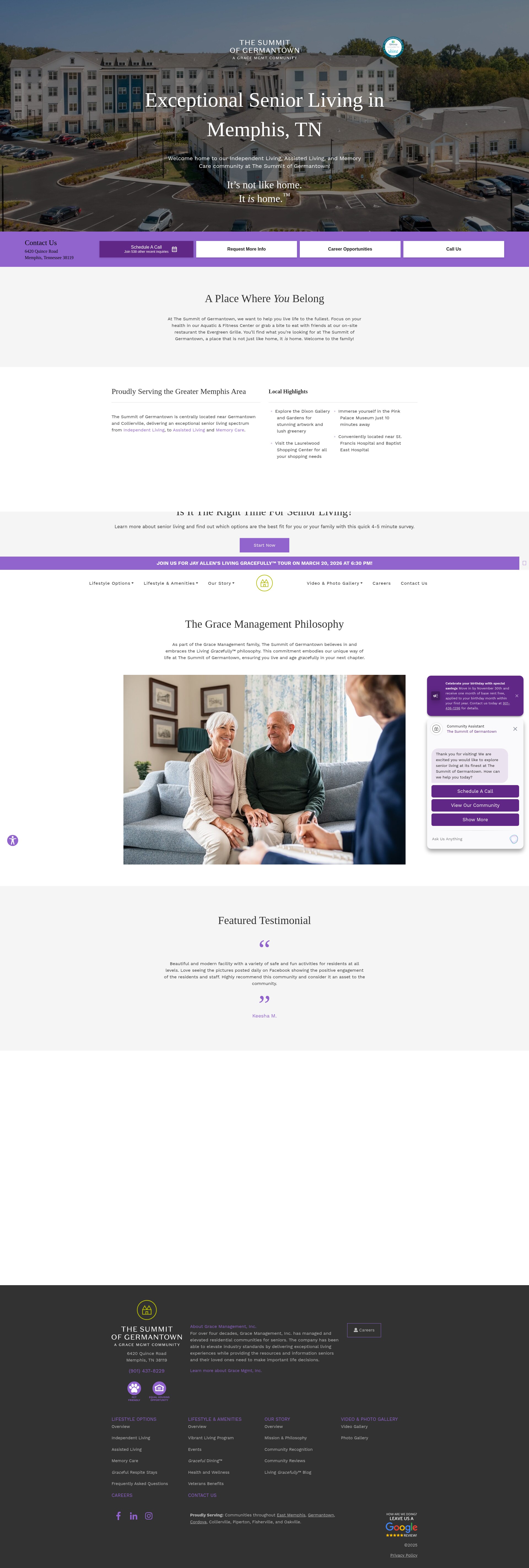 Screenshot of thesummitofgermantown.com