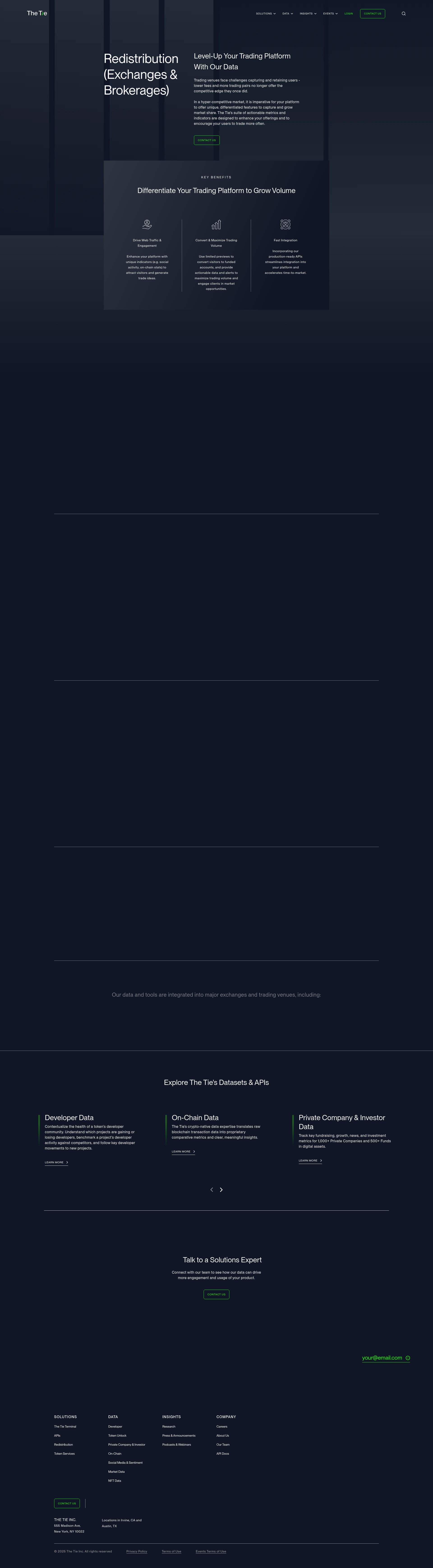 Screenshot of thetie.io