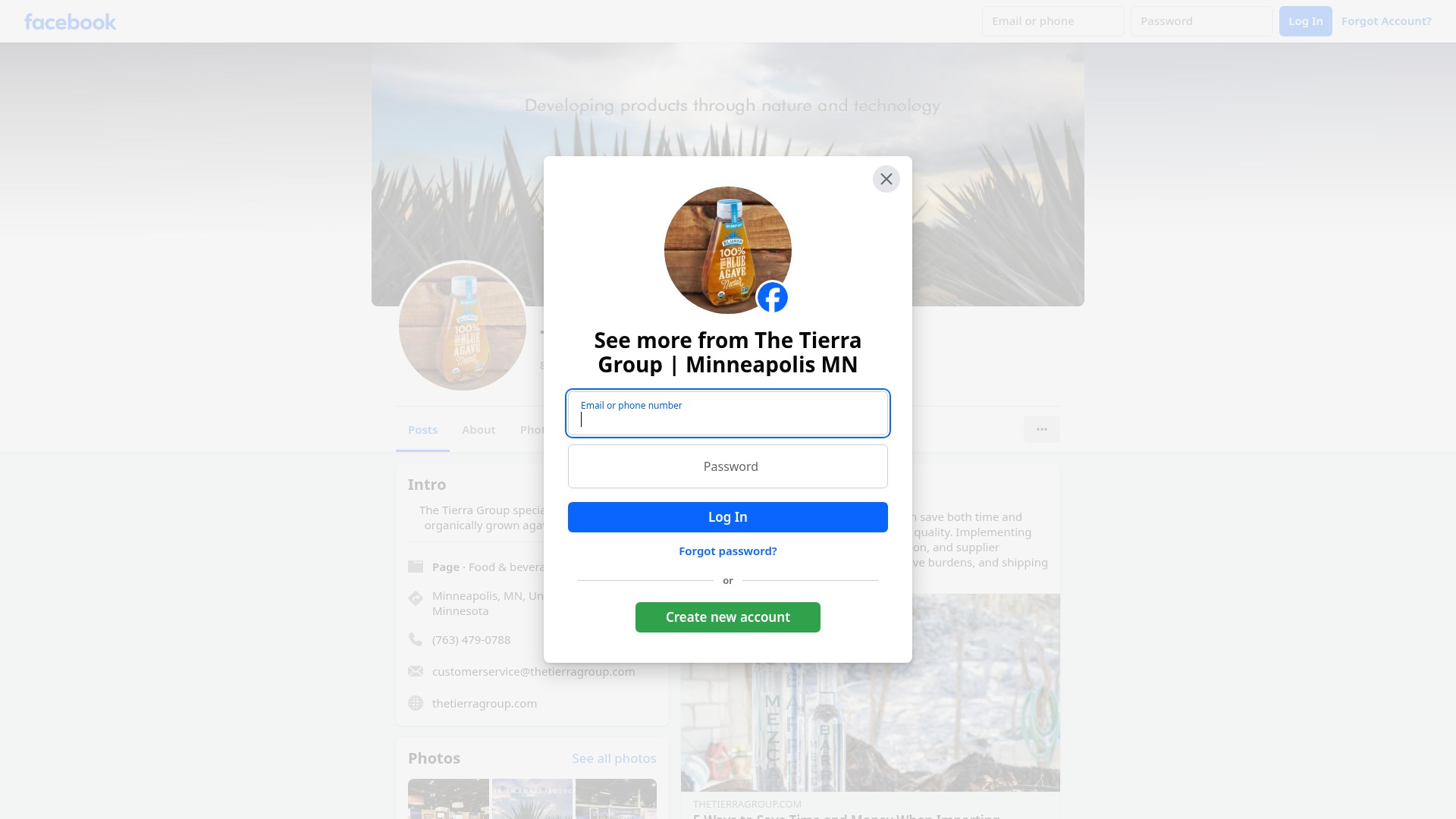 Screenshot of thetierragroup.com