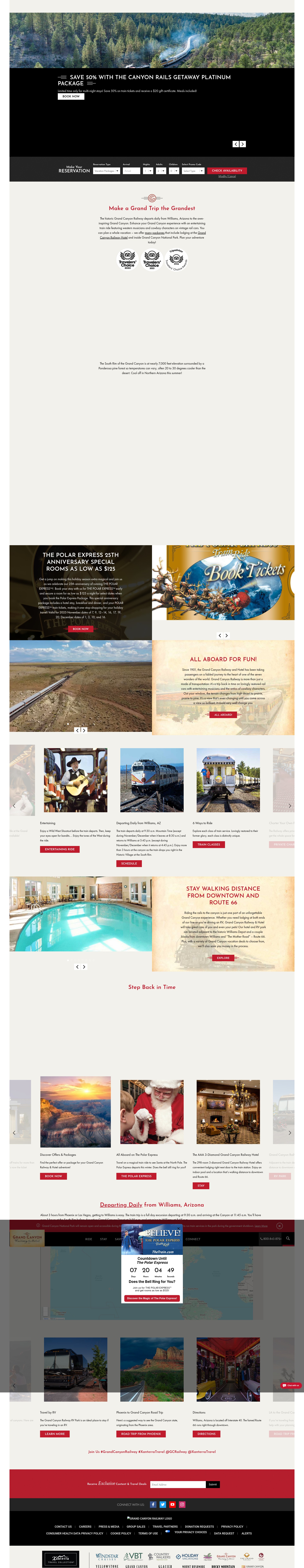 Screenshot of thetrain.com