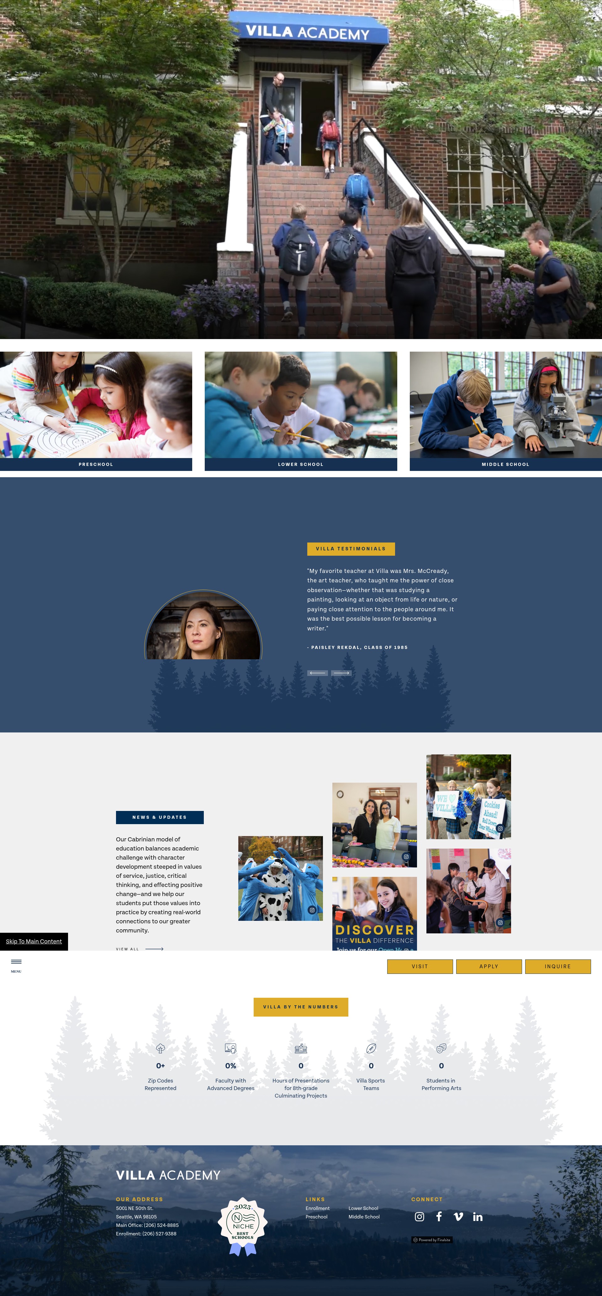 Screenshot of thevilla.org