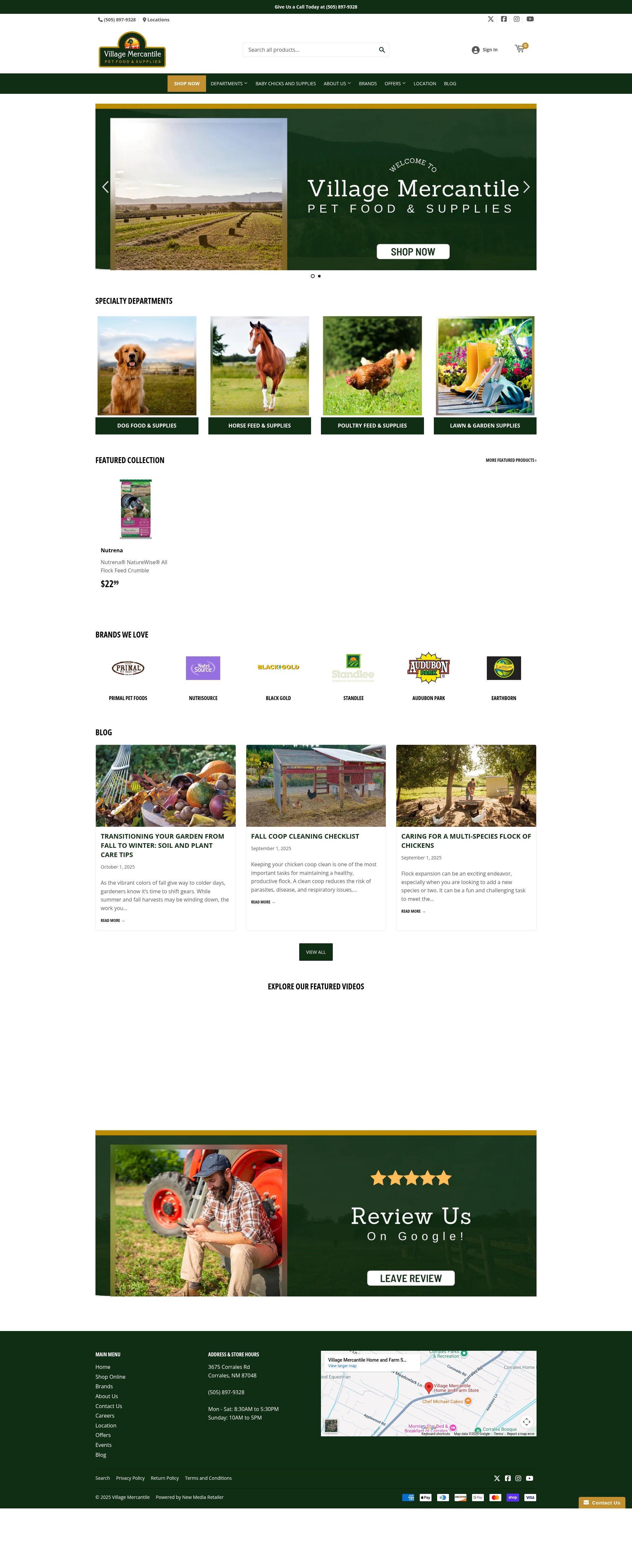 Screenshot of thevillagemercantile.com
