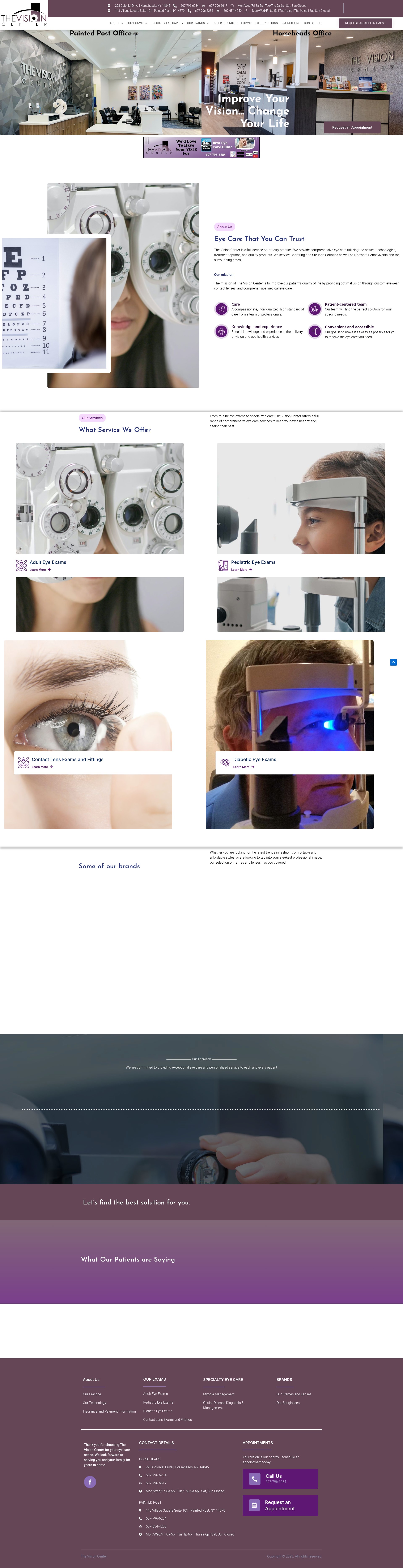 Screenshot of thevisioncenterny.com