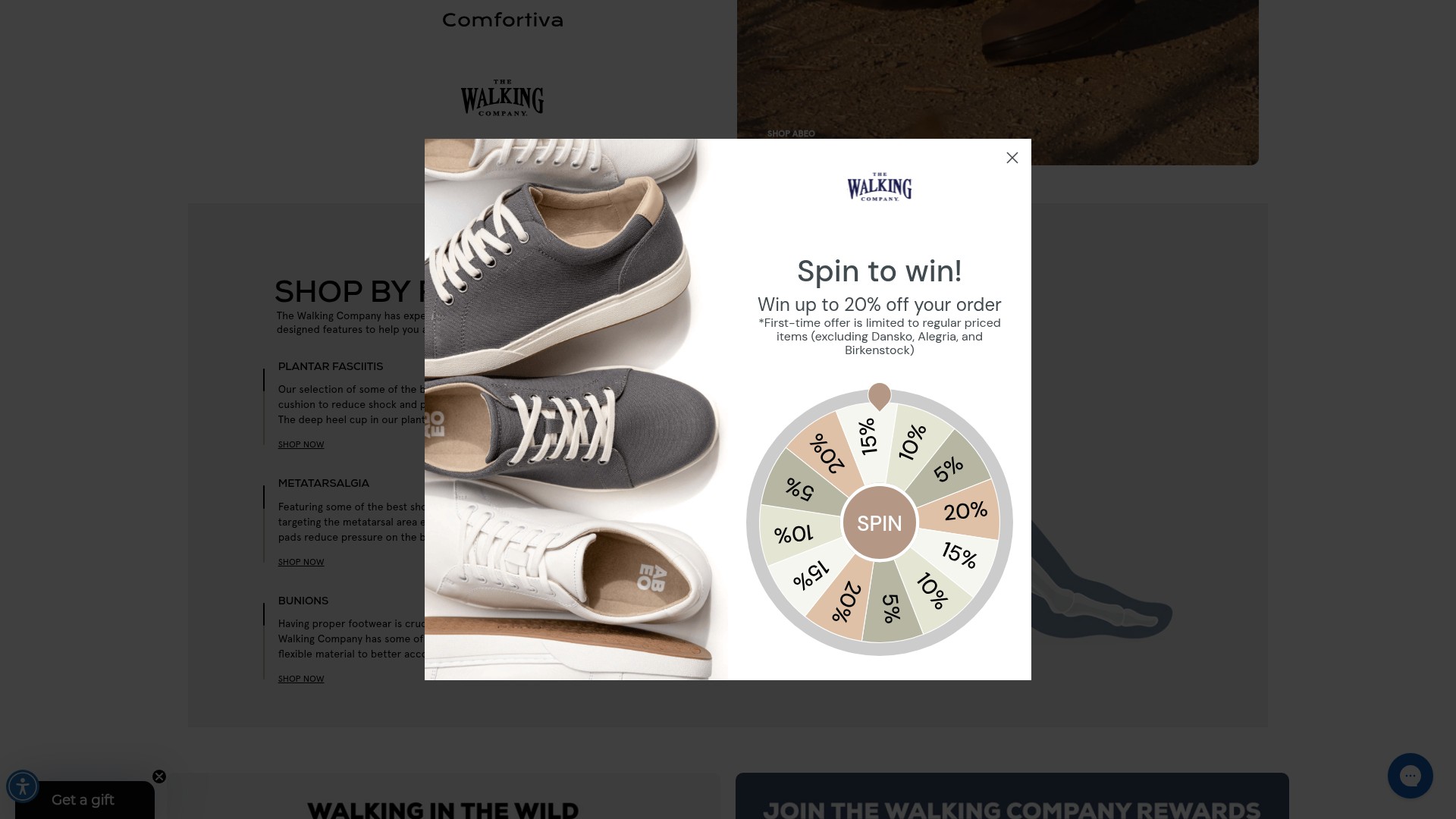 Screenshot of thewalkingcompany.com