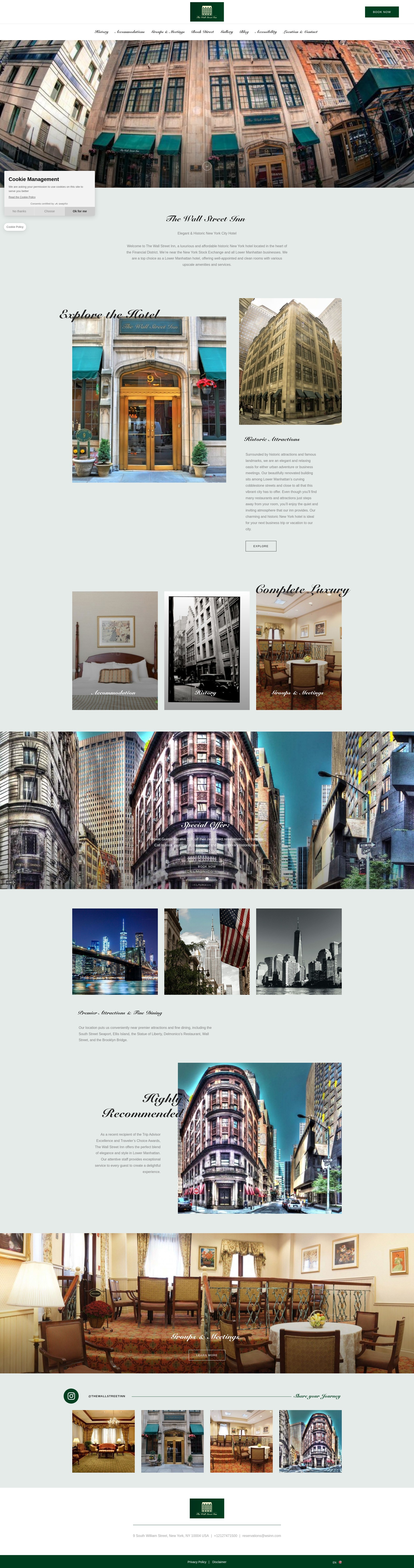 Screenshot of thewallstreetinn.com