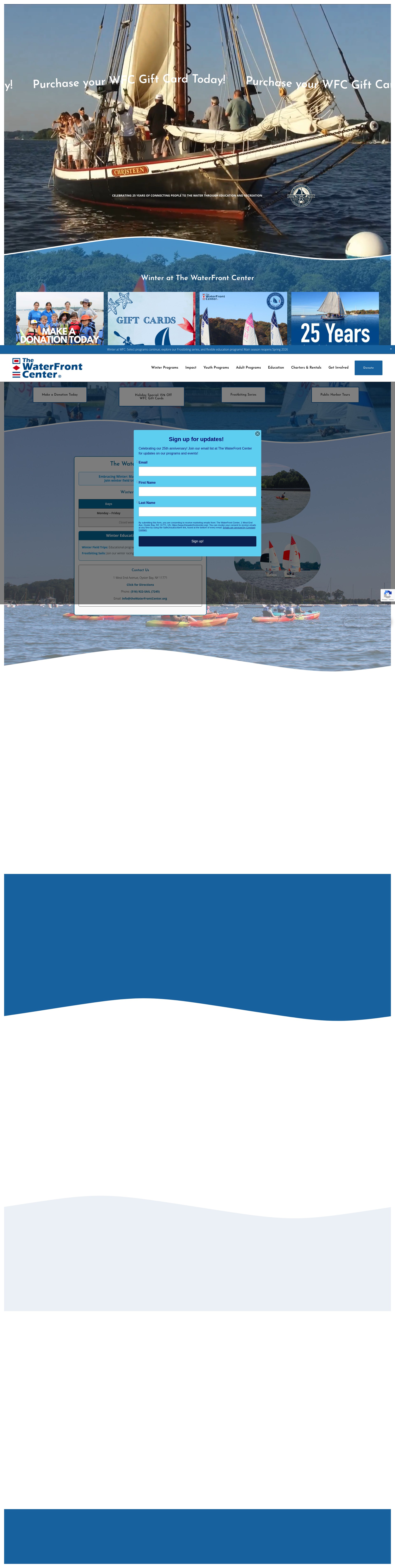 Screenshot of thewaterfrontcenter.org