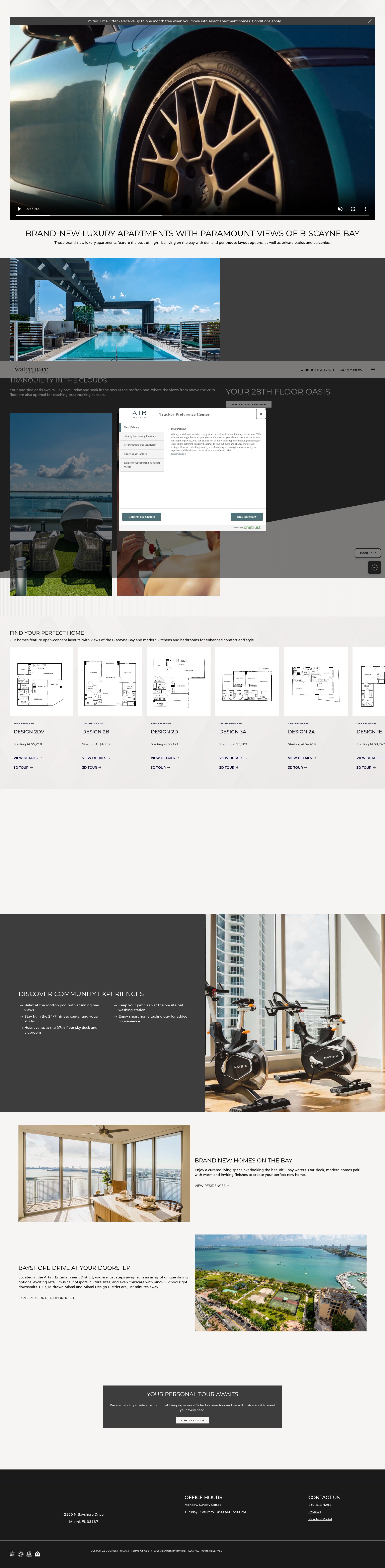 Screenshot of thewatermarcbiscaynebay.com