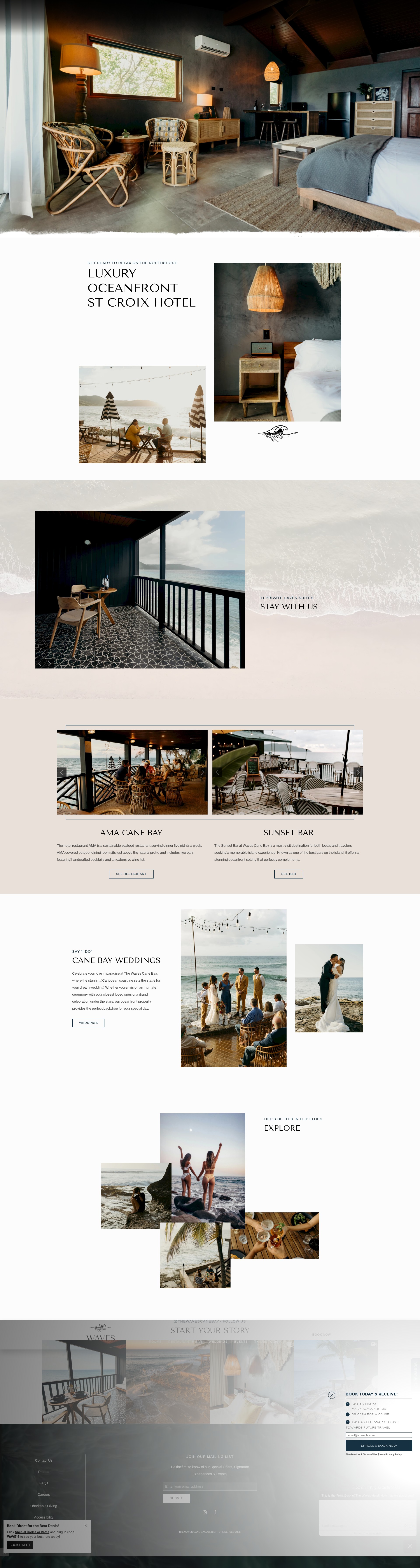 Screenshot of thewavescanebay.com