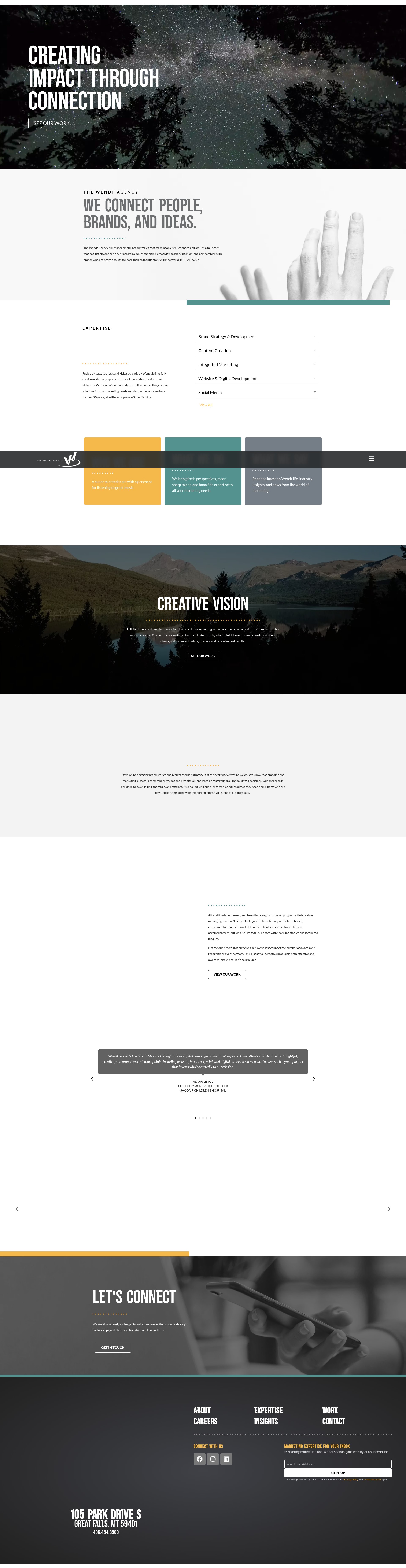 Screenshot of thewendtagency.com