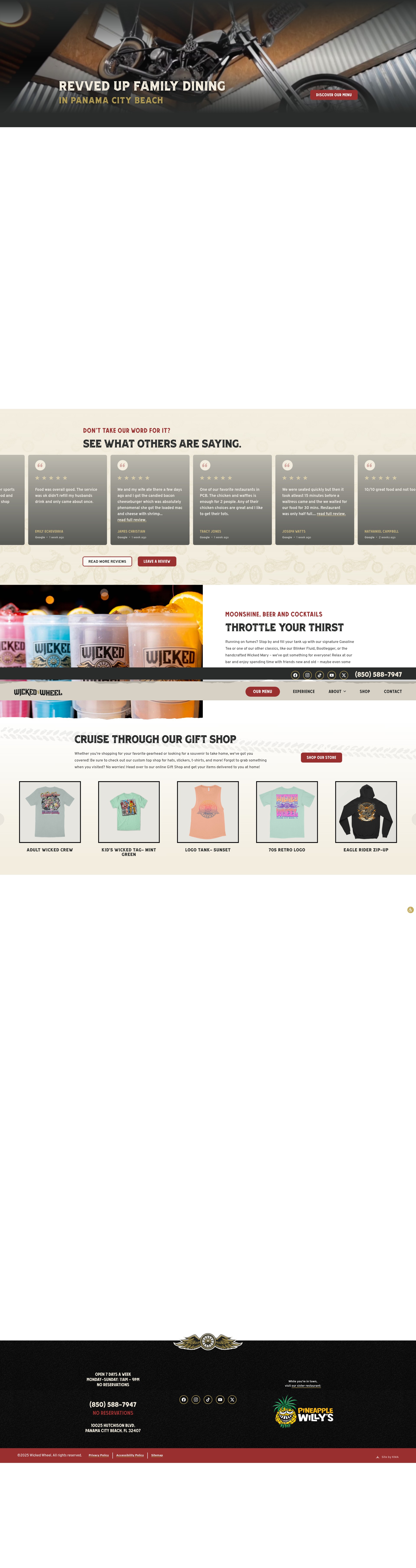 Screenshot of thewickedwheel.com