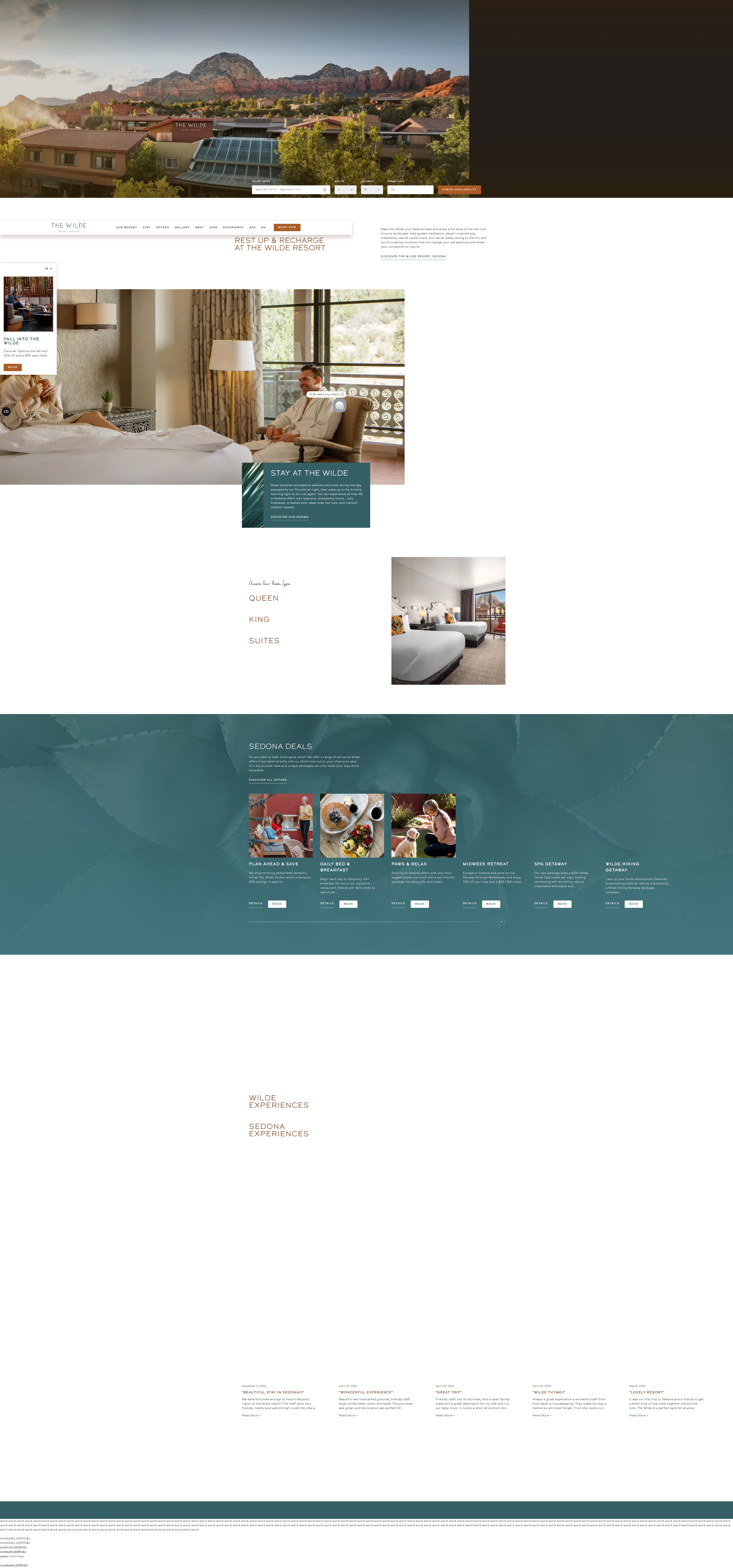 Screenshot of thewilderesort.com