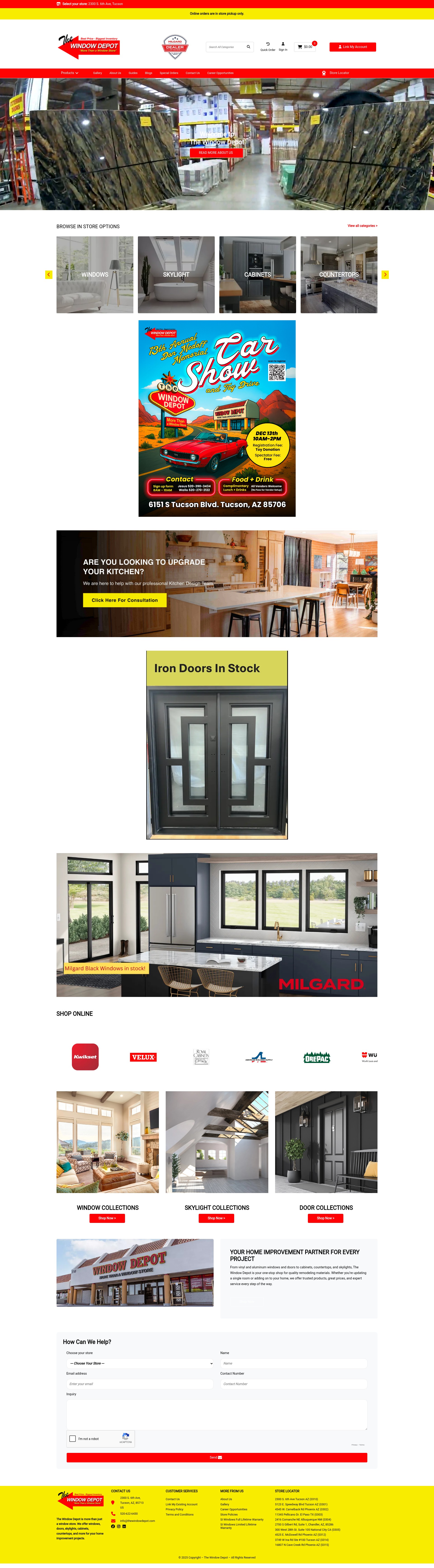 Screenshot of thewindowdepot.com