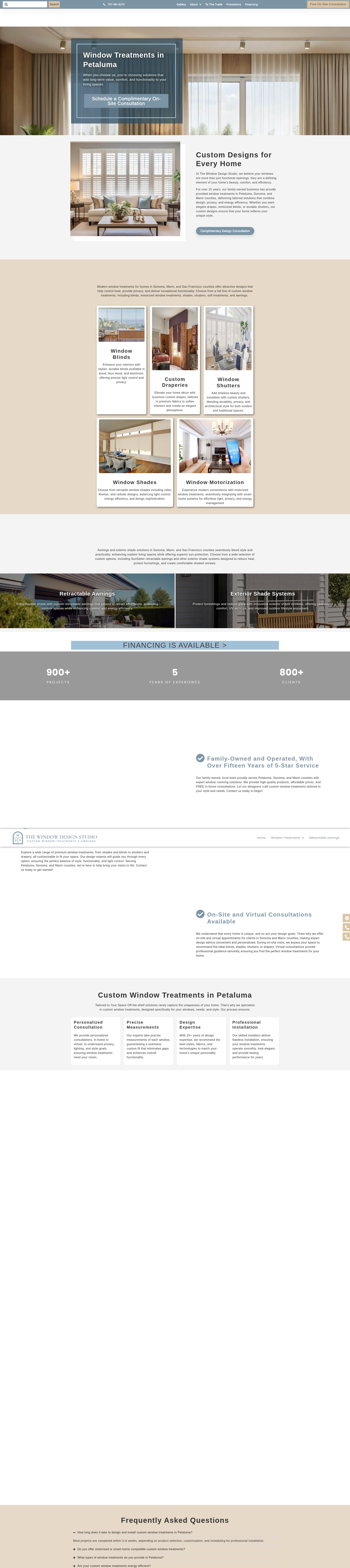 Screenshot of thewindowdesignstudio.com