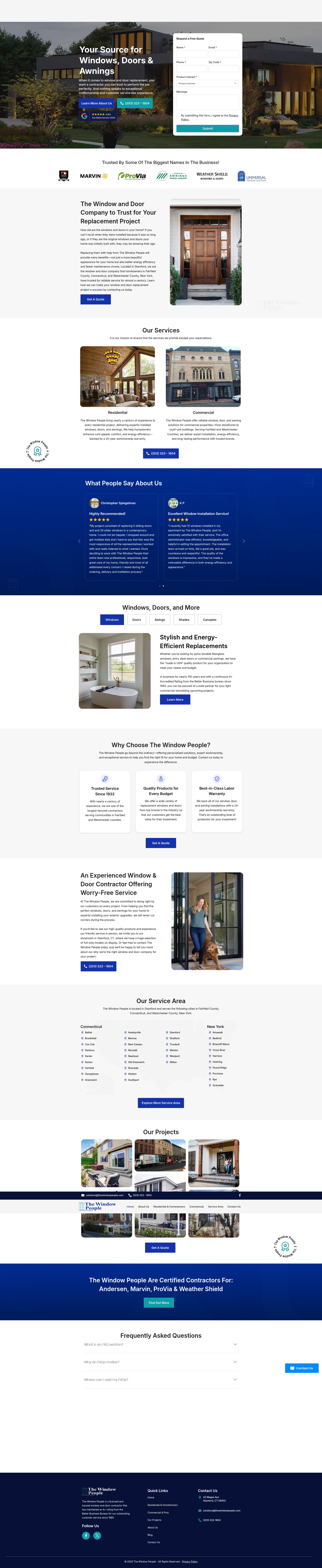 Screenshot of thewindowpeople.net