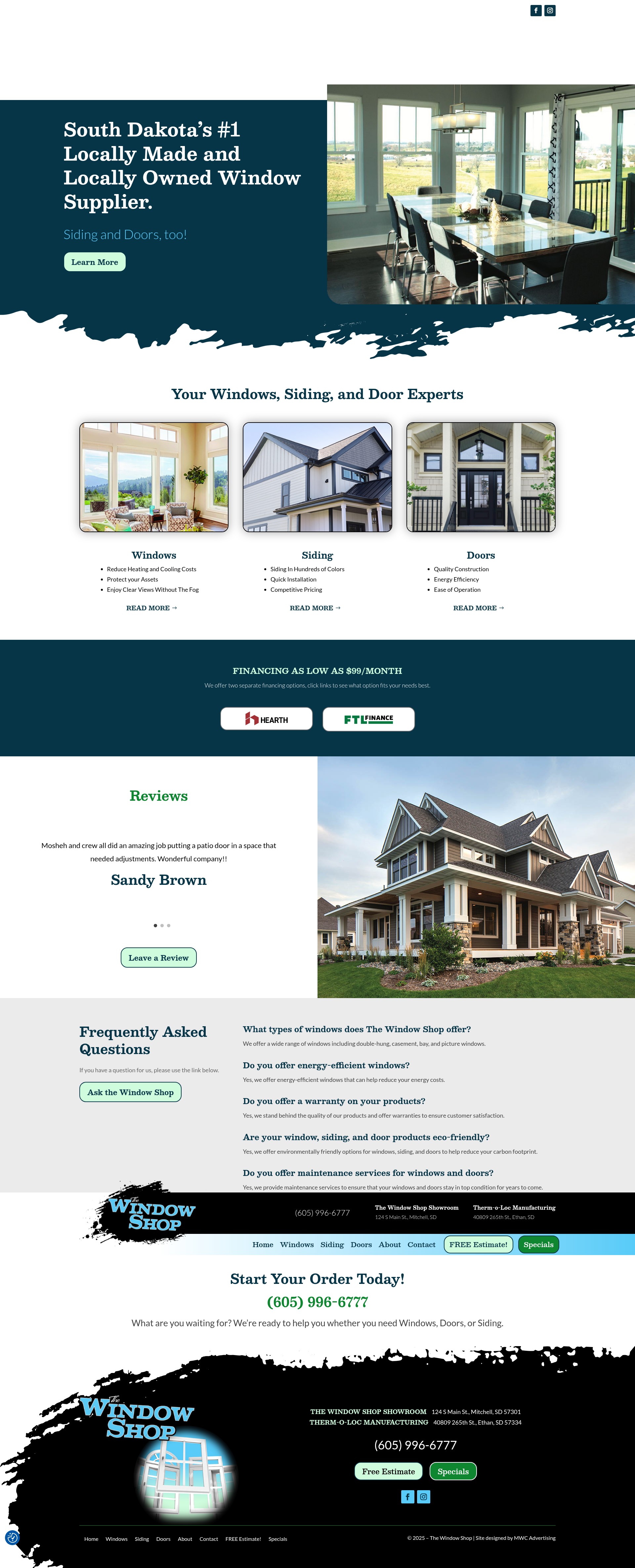 Screenshot of thewindowshop.com