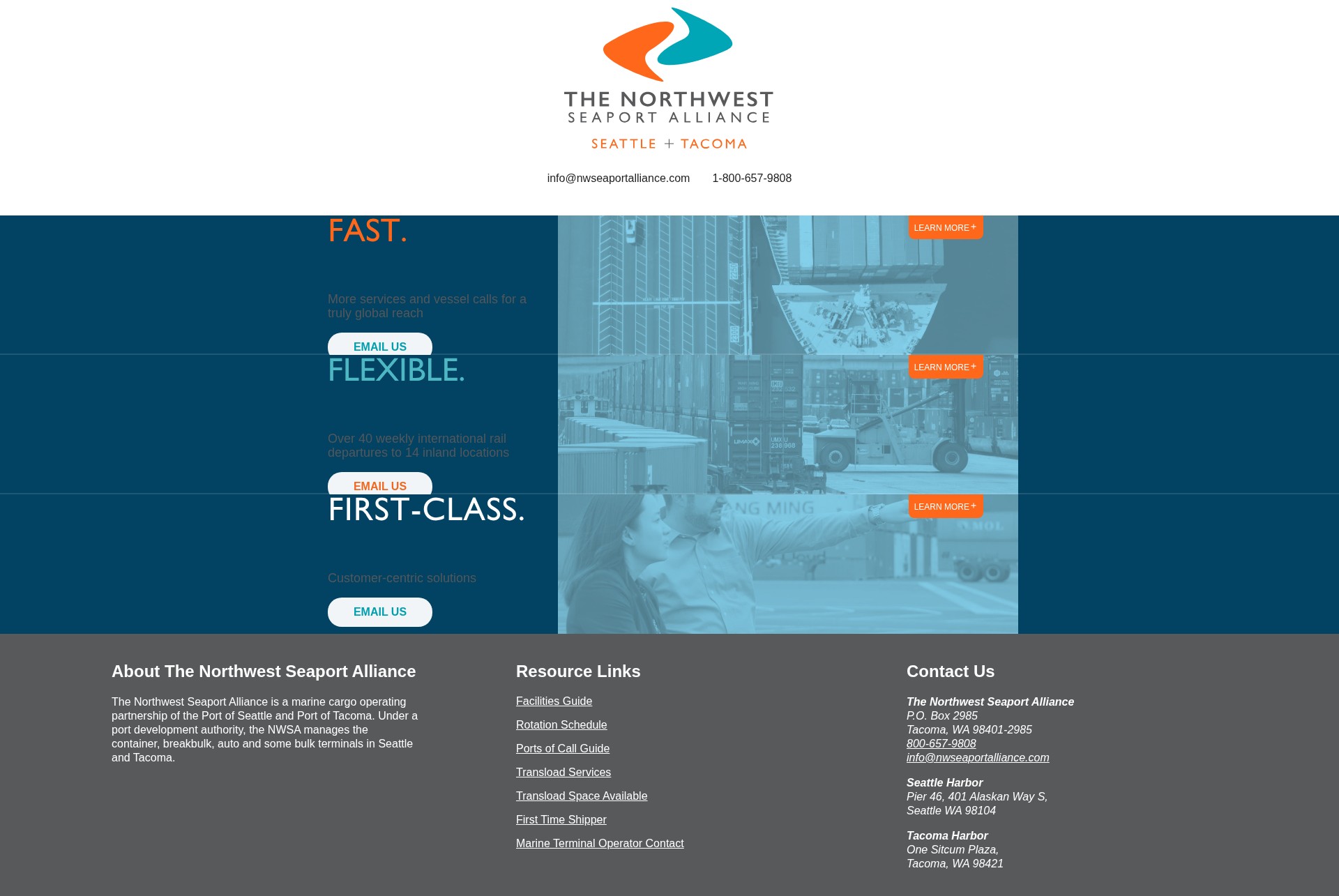 Screenshot of think.nwseaportalliance.com