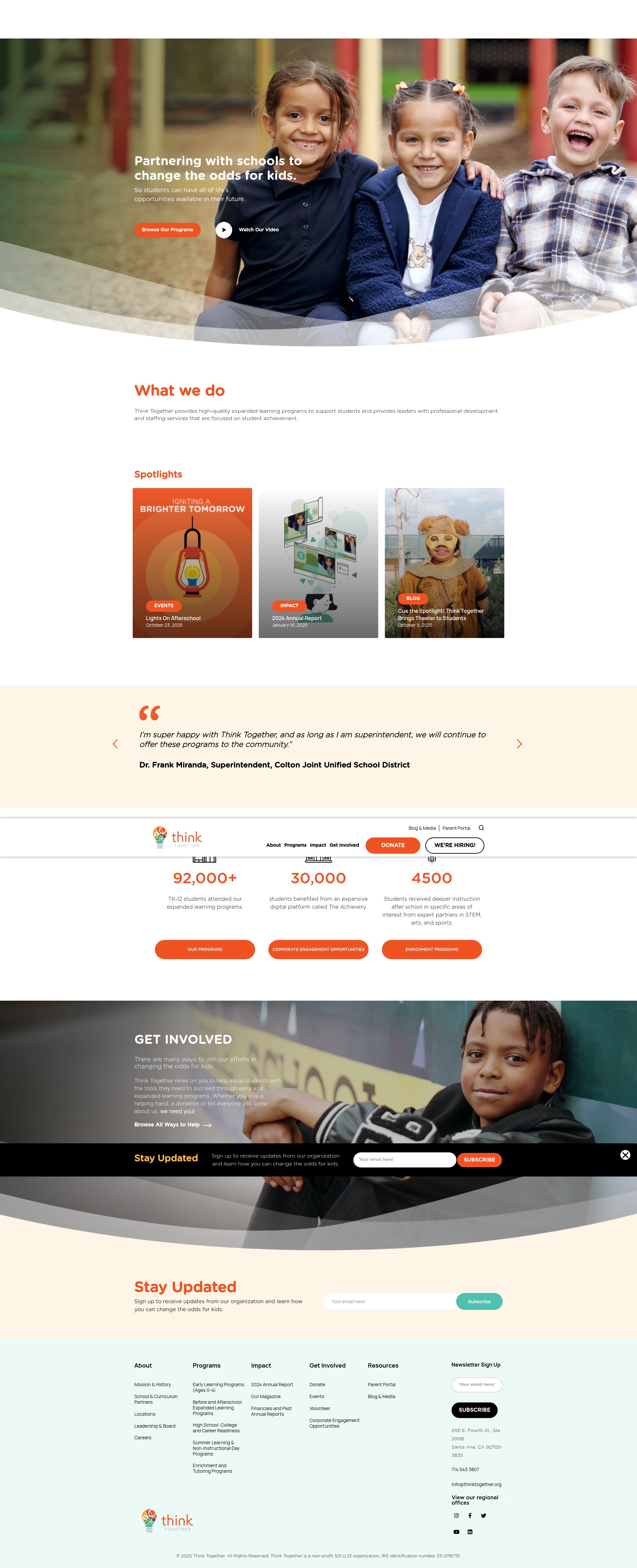 Screenshot of thinktogether.org