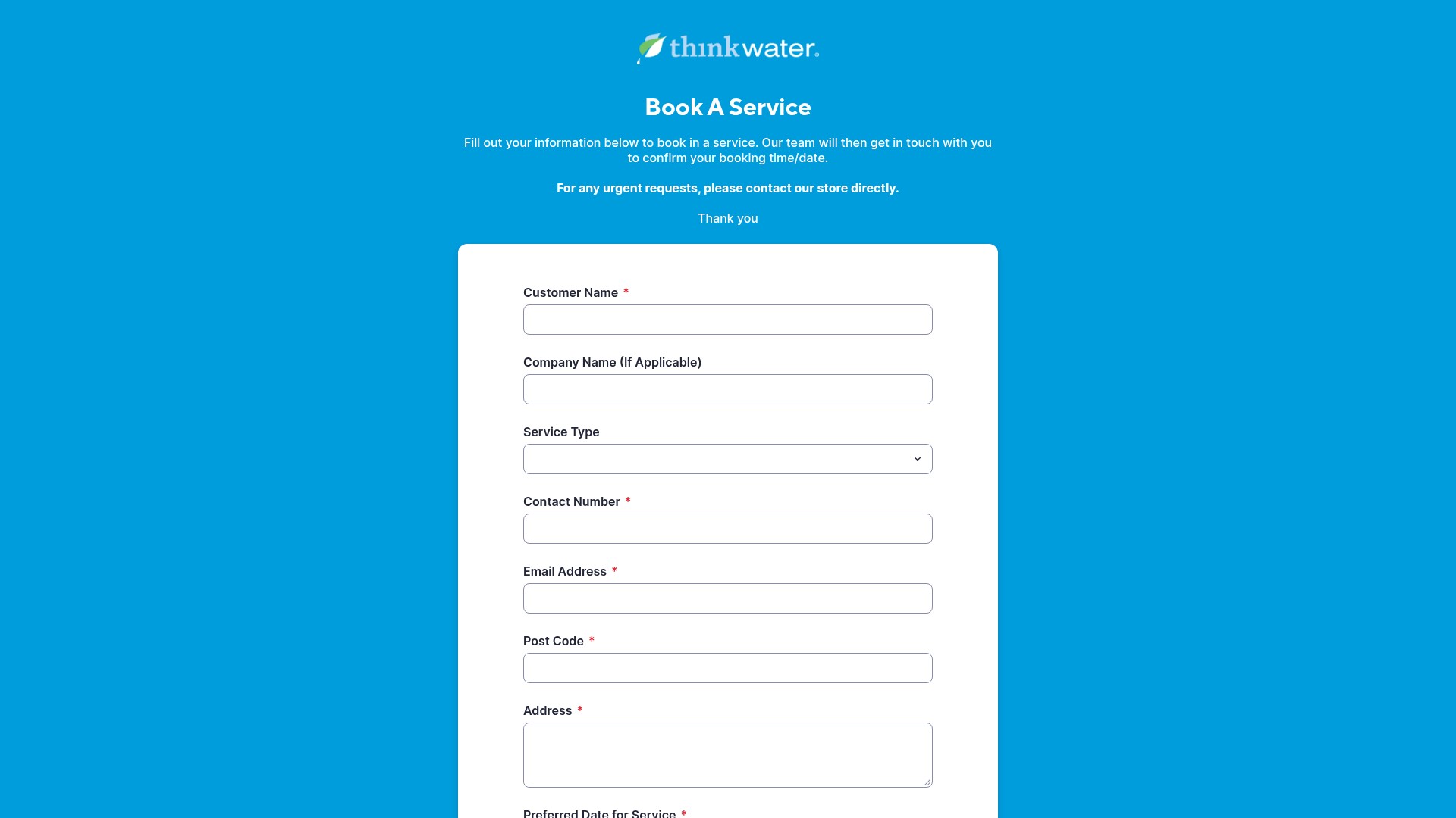 Screenshot of thinkwater.co.nz