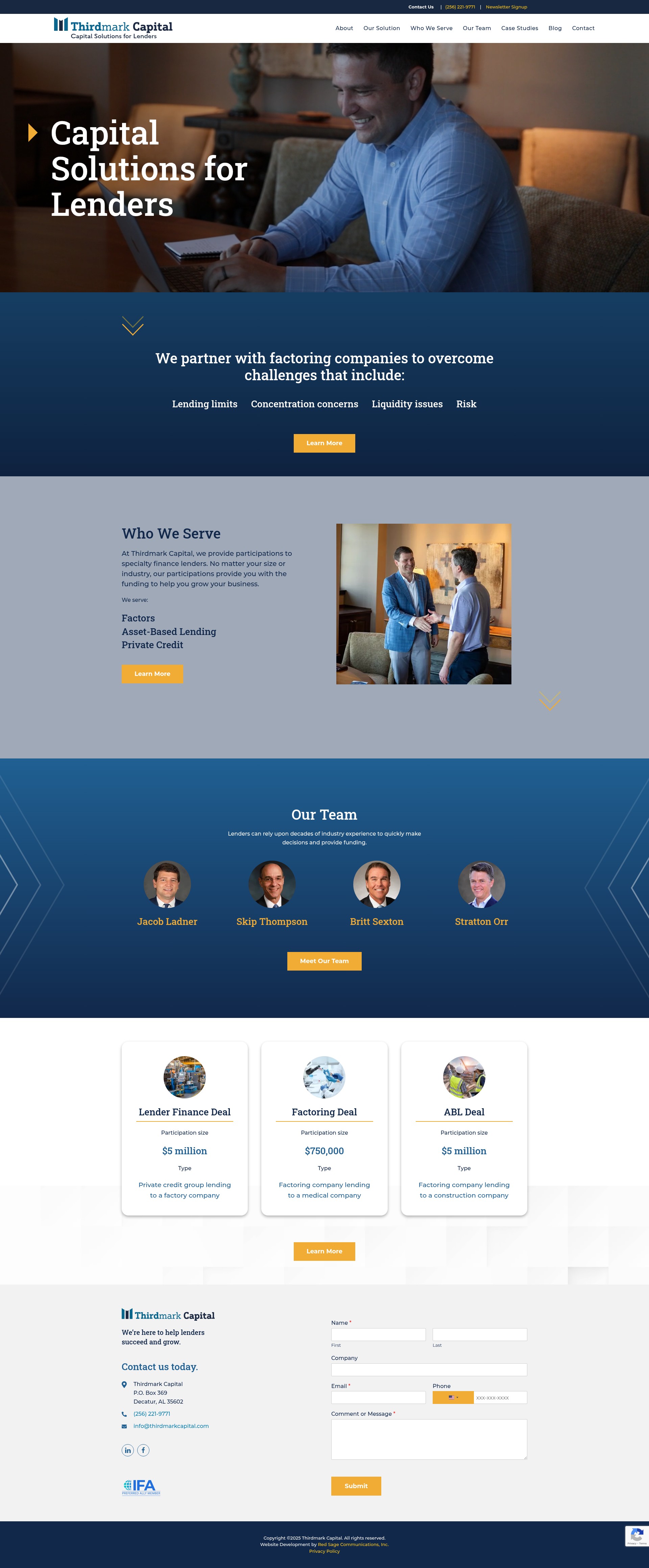 Screenshot of thirdmarkcapital.com