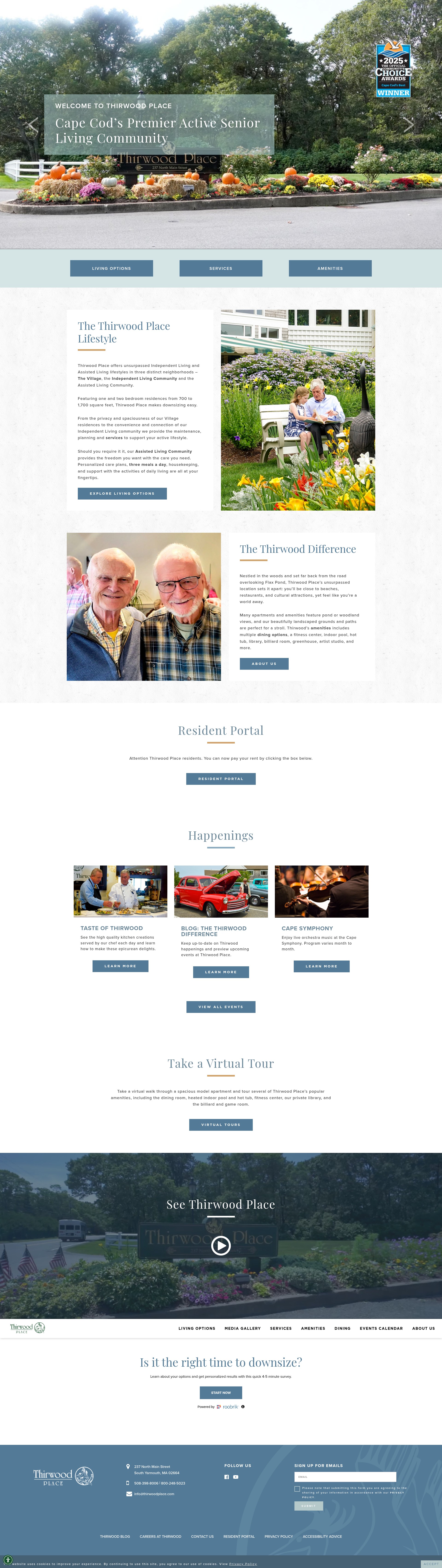 Screenshot of thirwoodplace.com