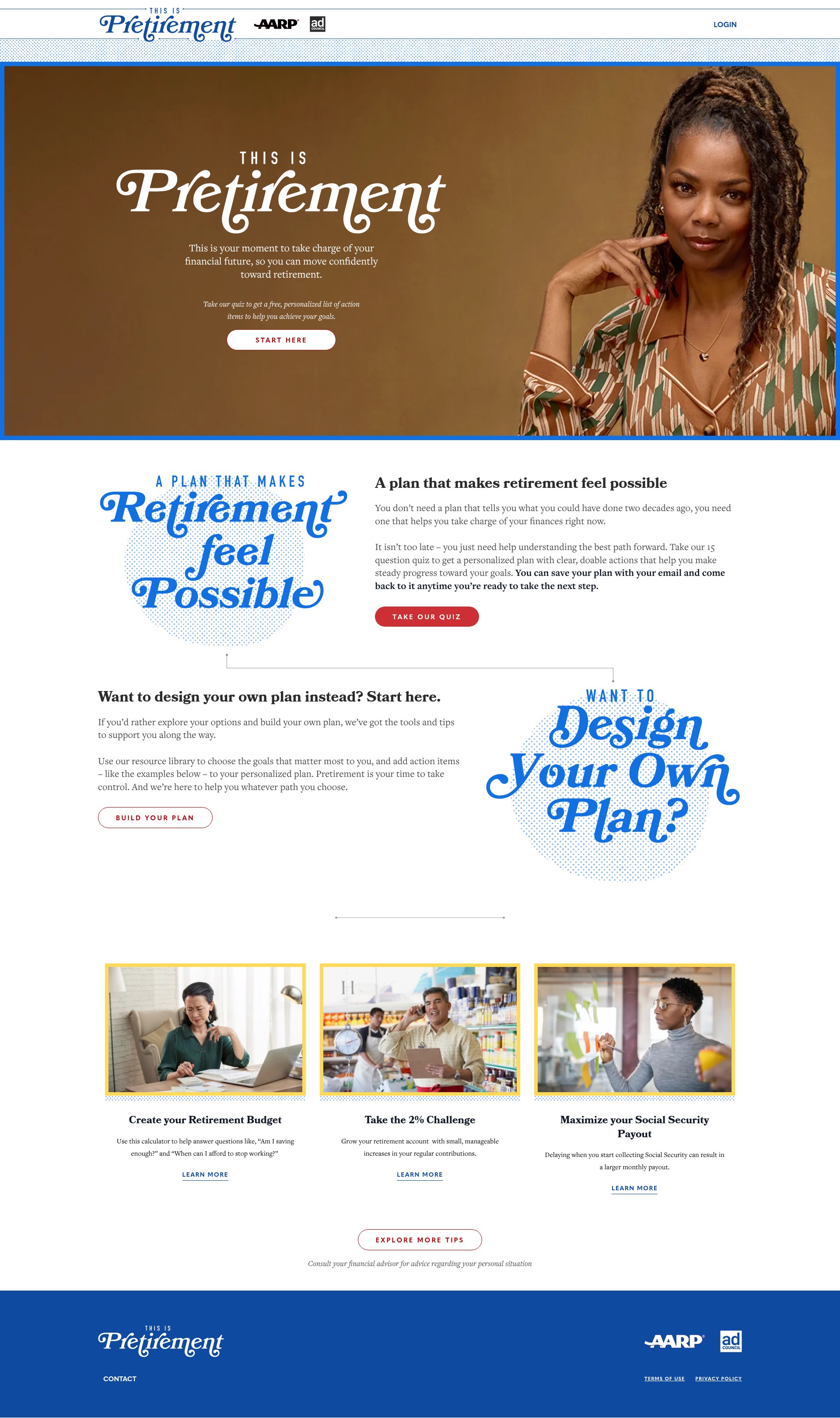 Screenshot of thisispretirement.org