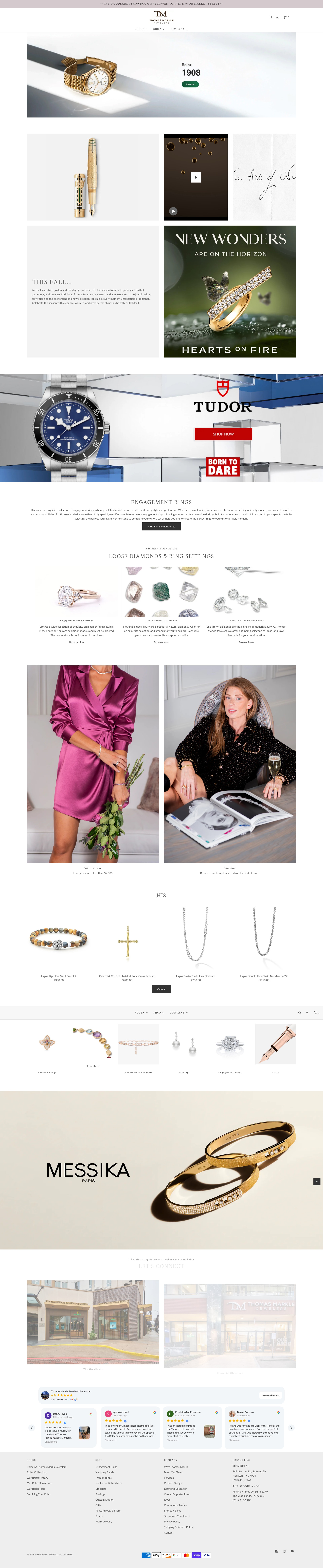 Screenshot of thomasmarklejewelers.com