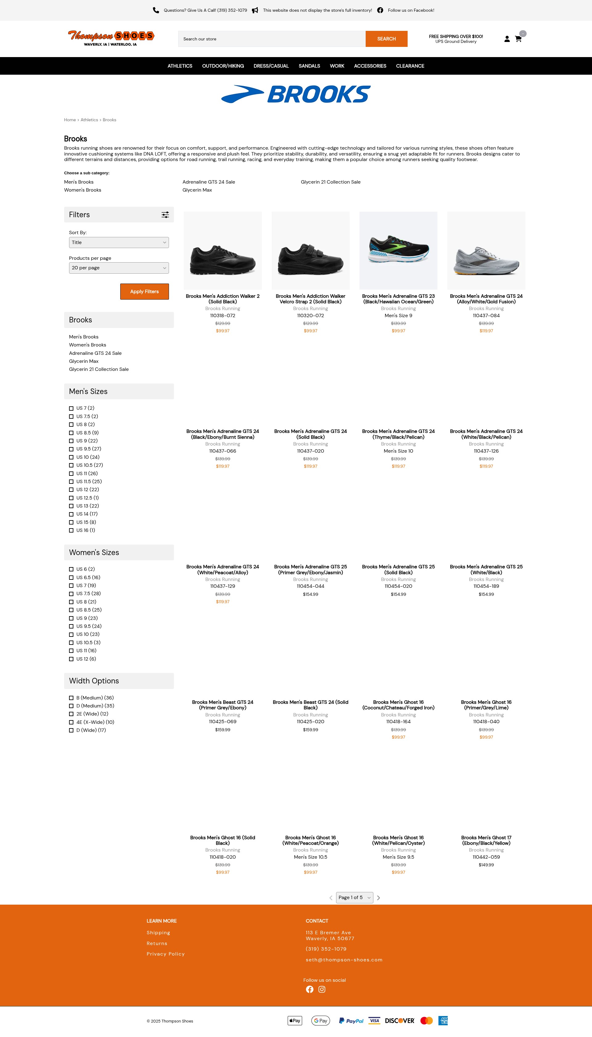 Screenshot of thompsonshoeswaverly.com