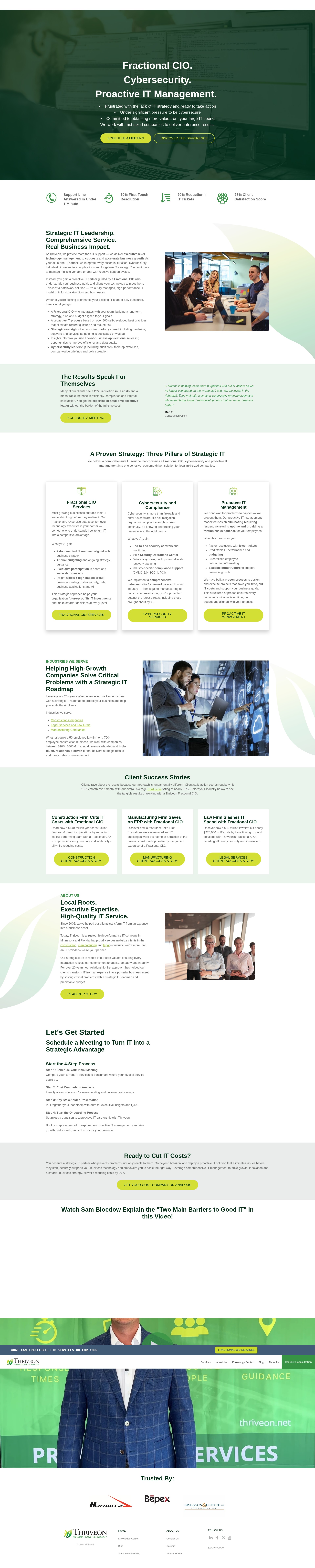 Screenshot of thriveon.net