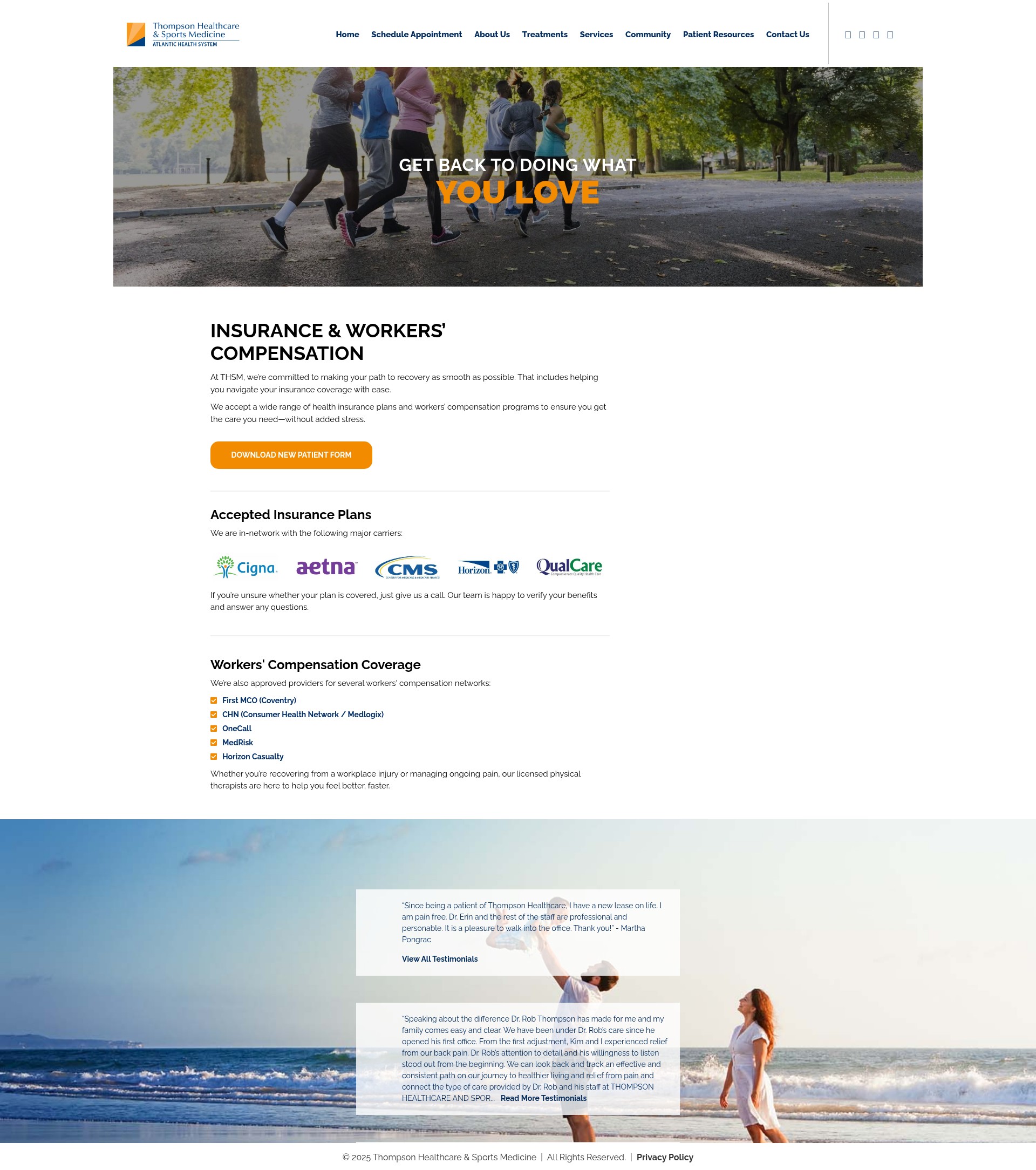 Screenshot of thsm.info