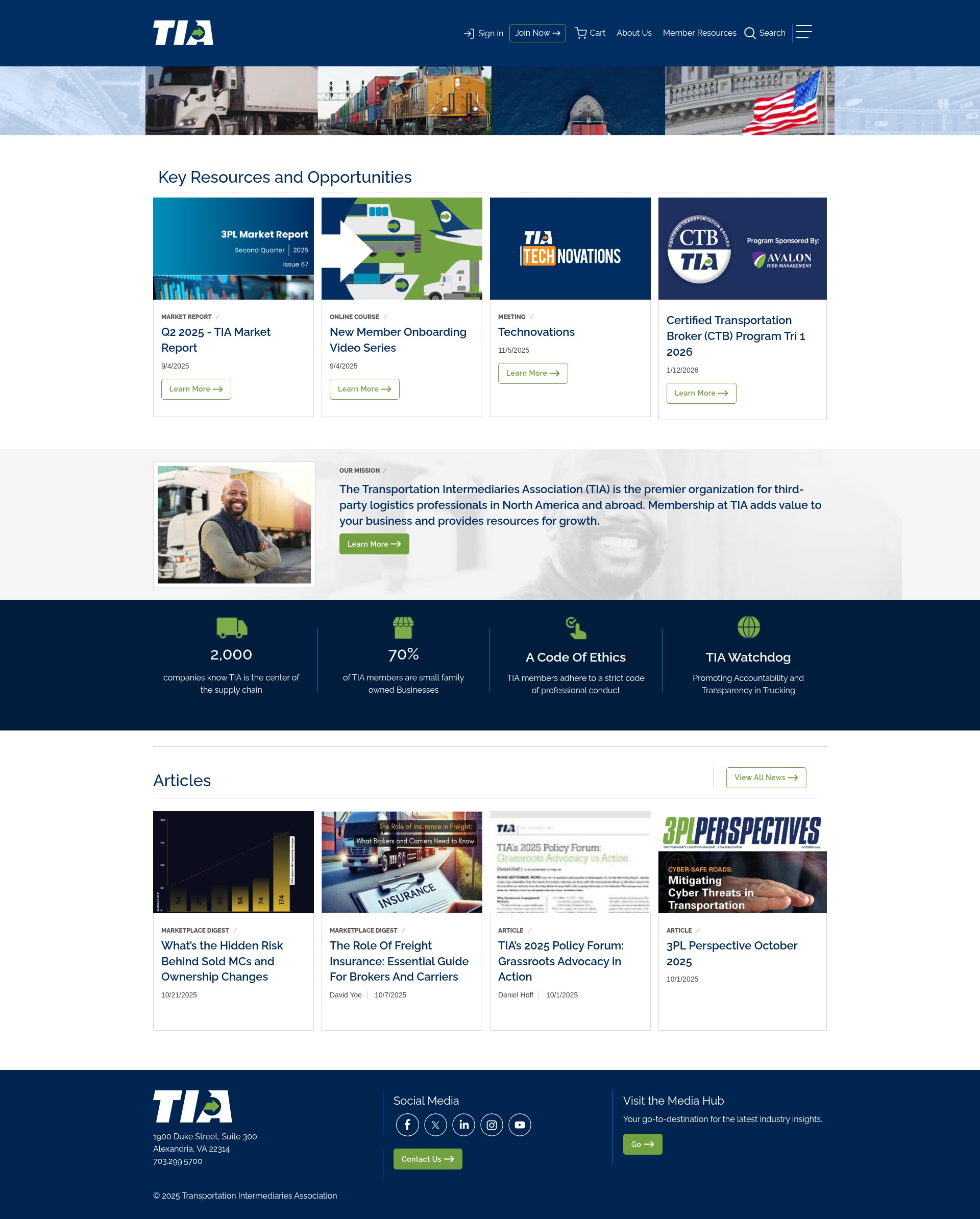Screenshot of tianet.org