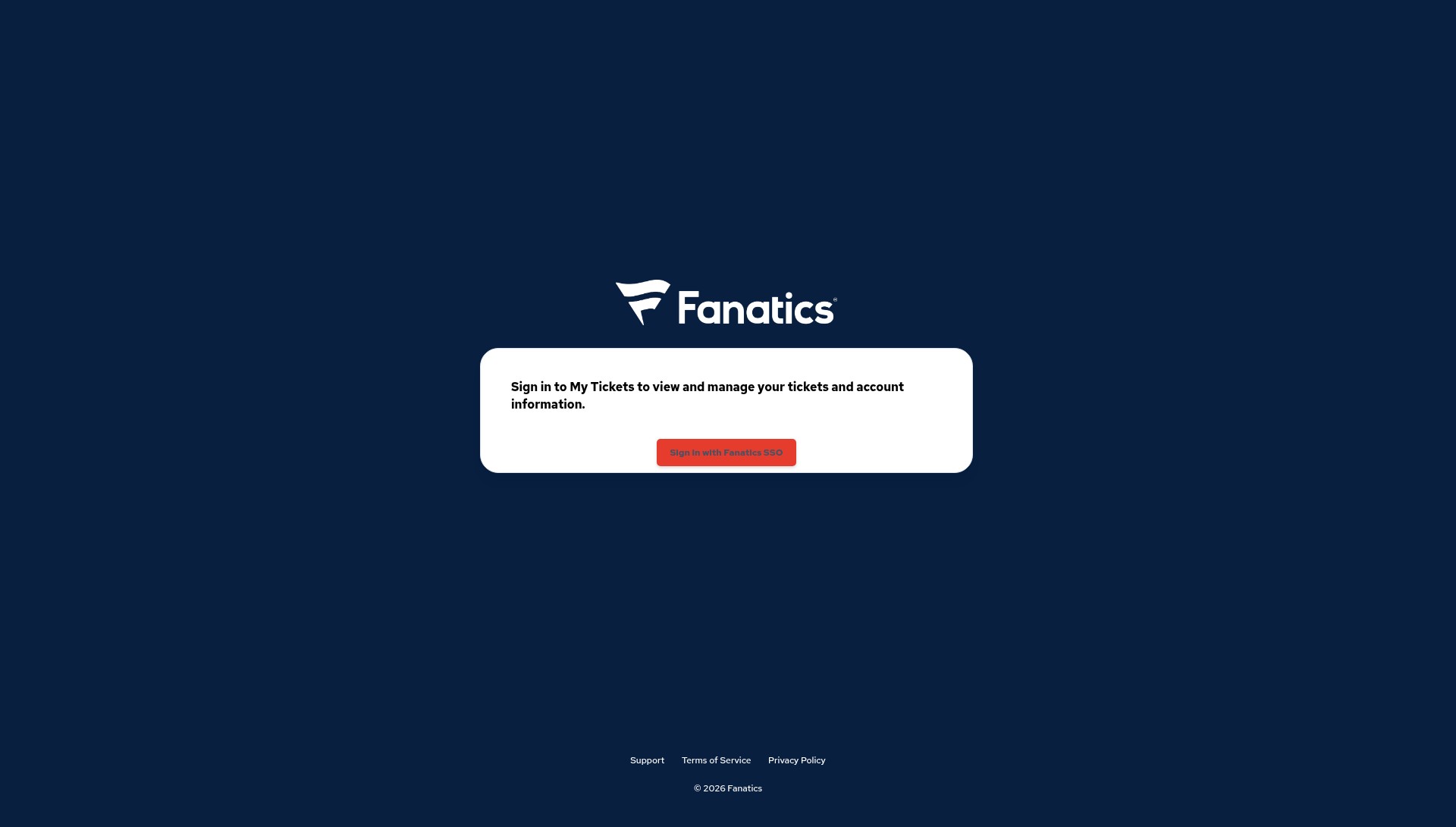 Screenshot of tickets.fanaticsevents.com