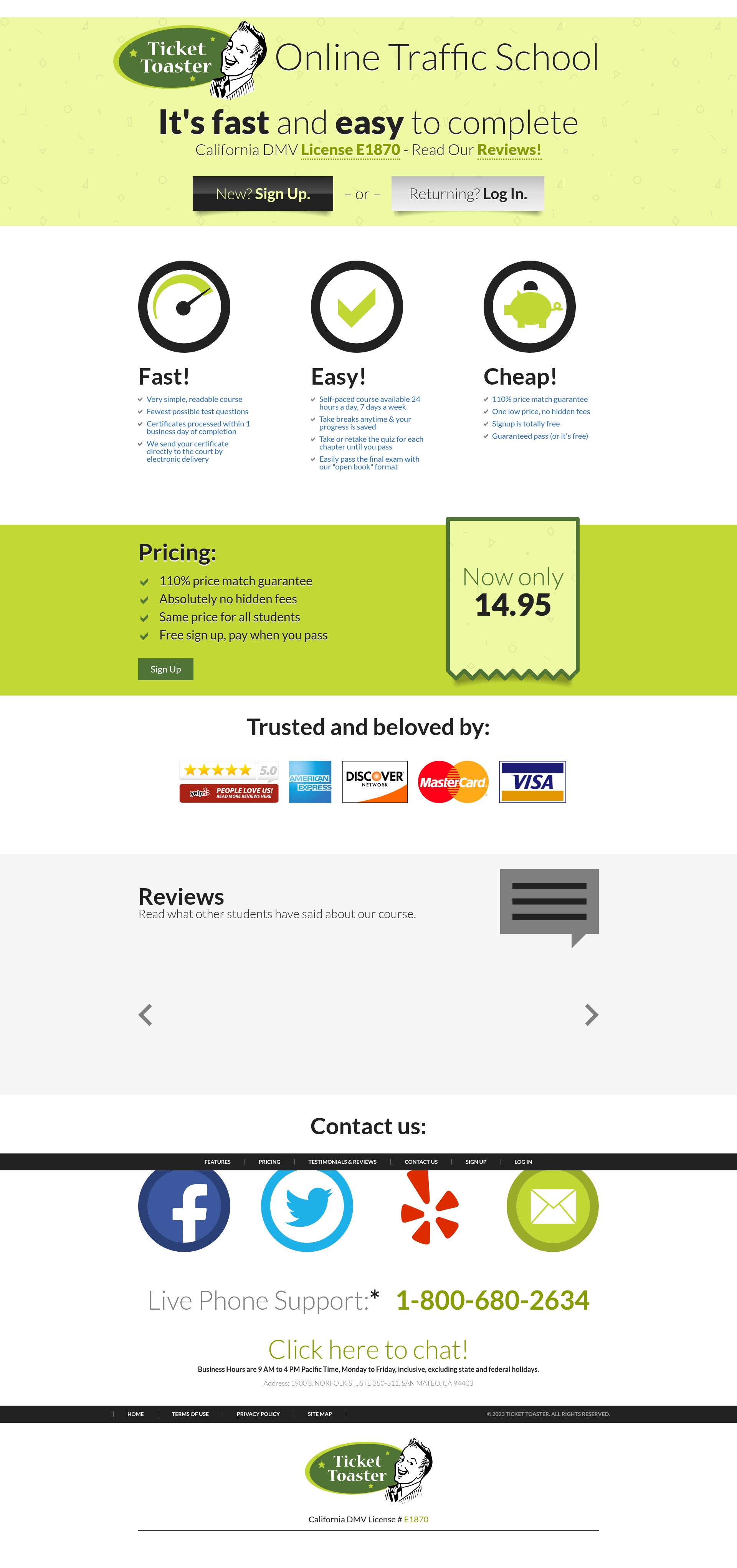 Screenshot of tickettoaster.com