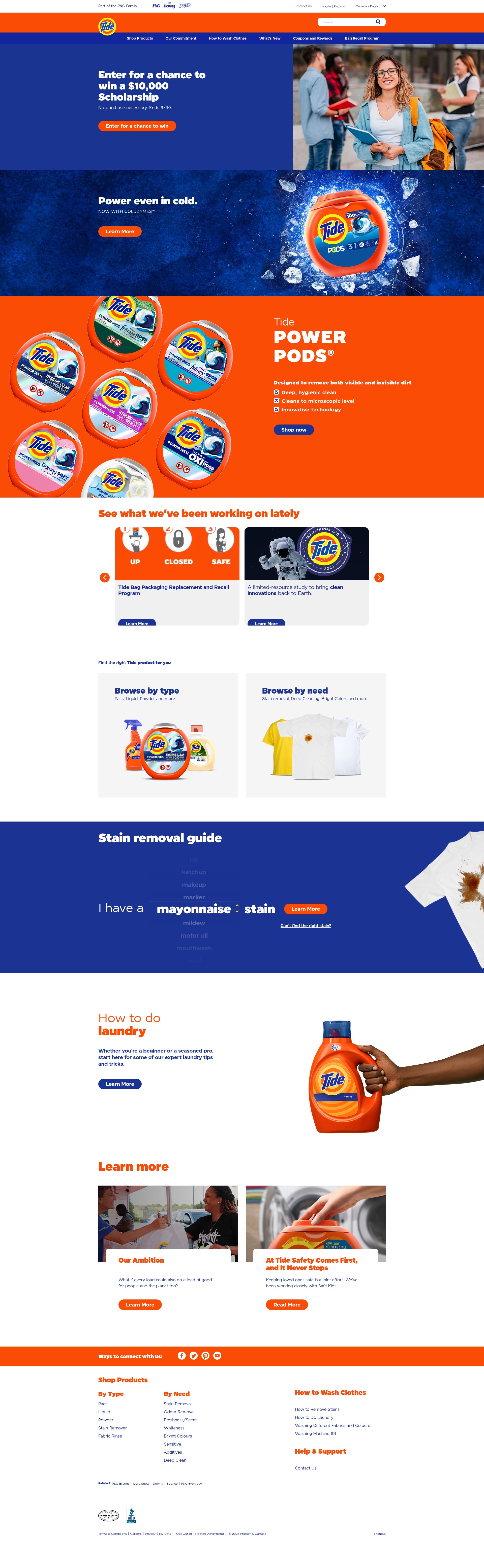 Screenshot of tide.ca