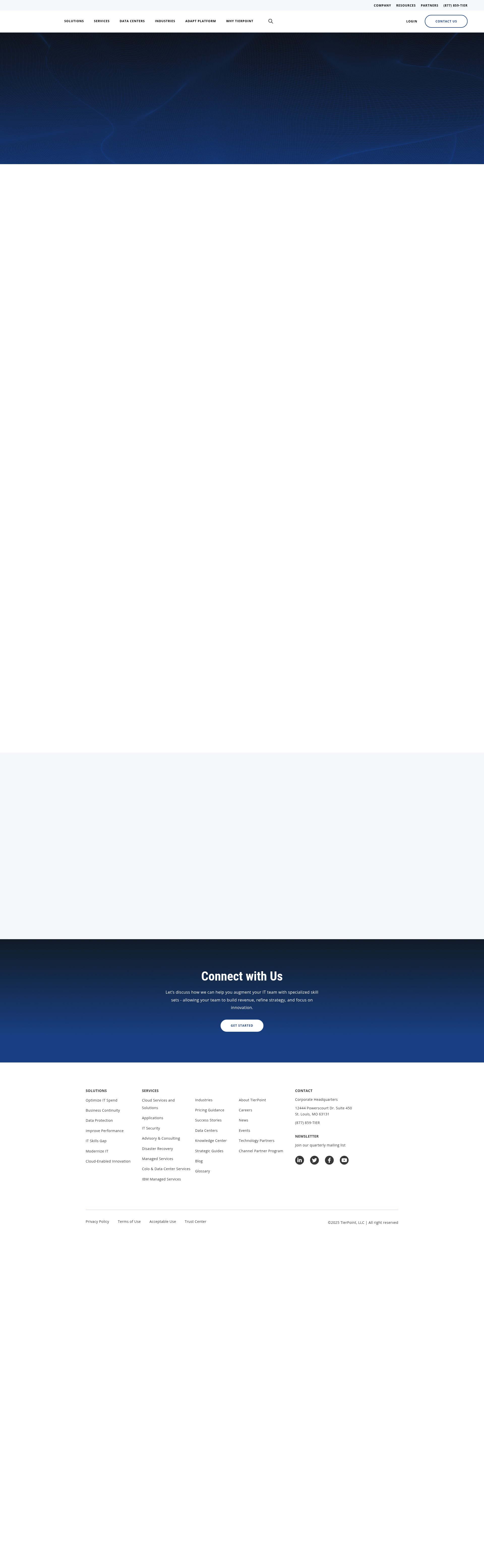 Screenshot of tierpoint.com
