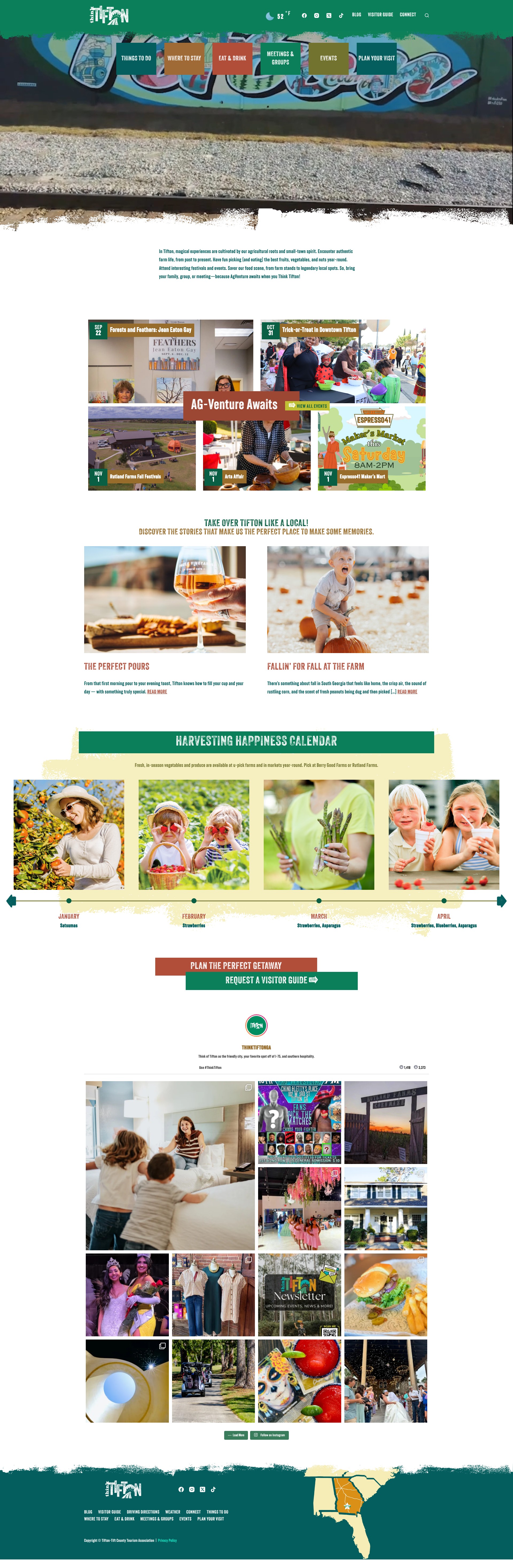 Screenshot of tiftontourism.com