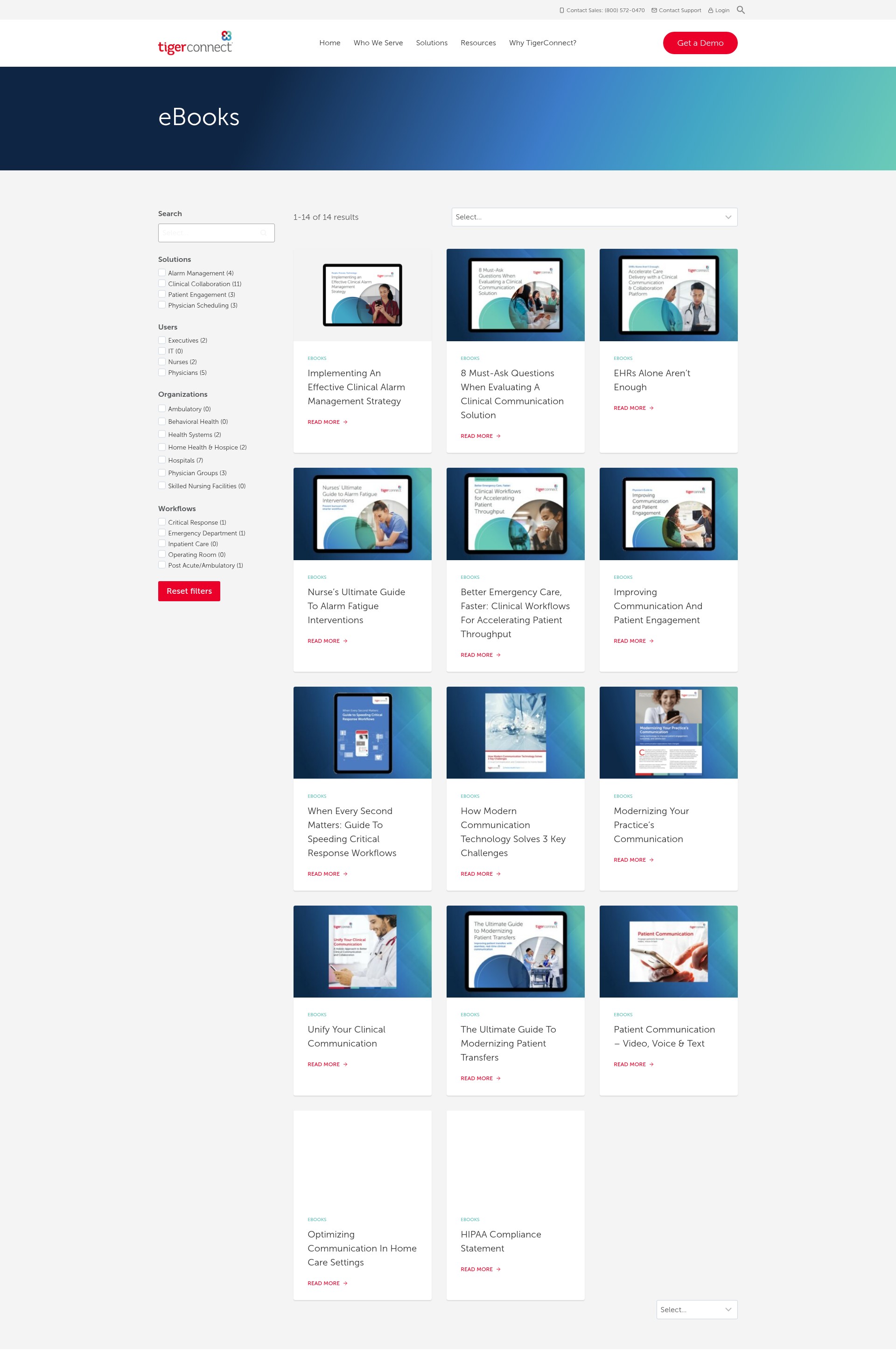 Screenshot of tigerconnect.com