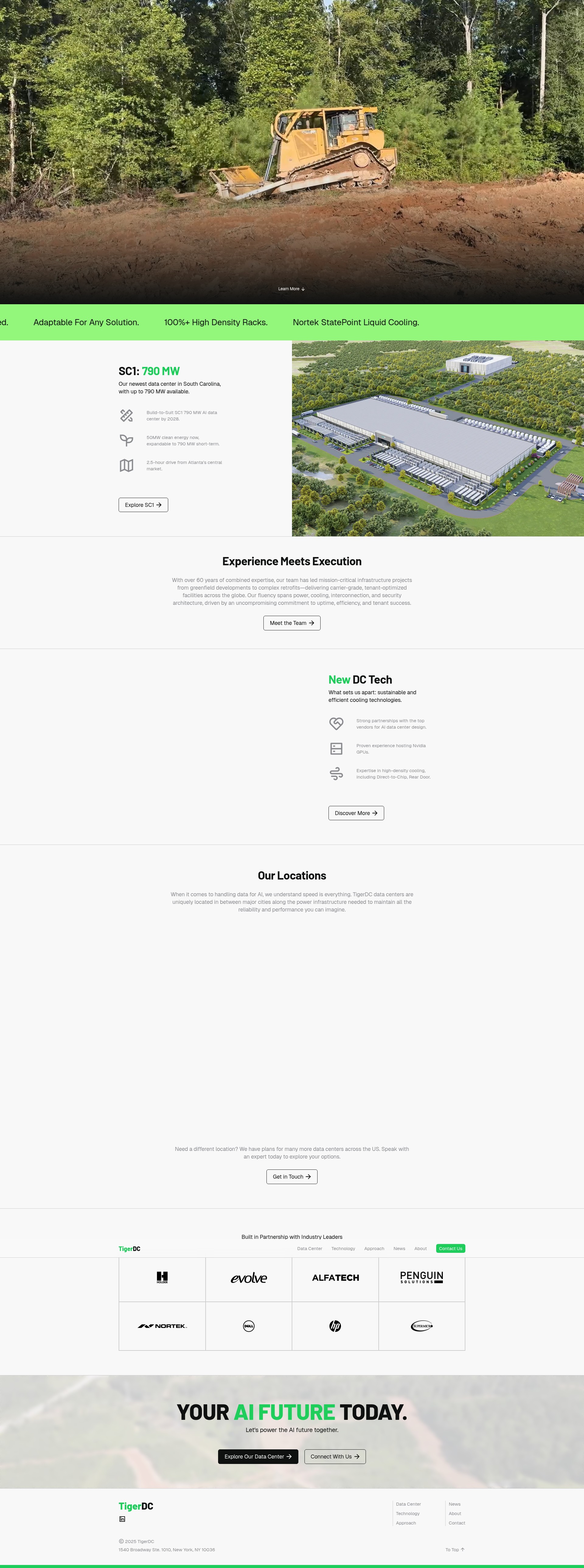 Screenshot of tigerdc.com