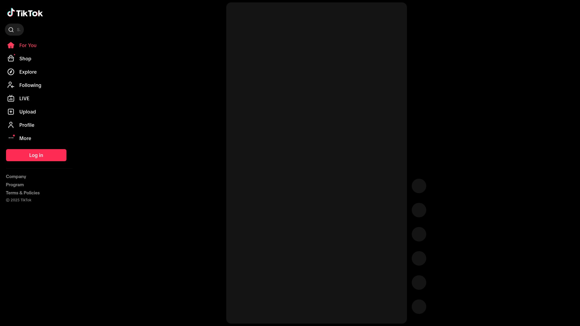 Screenshot of tiktok.com