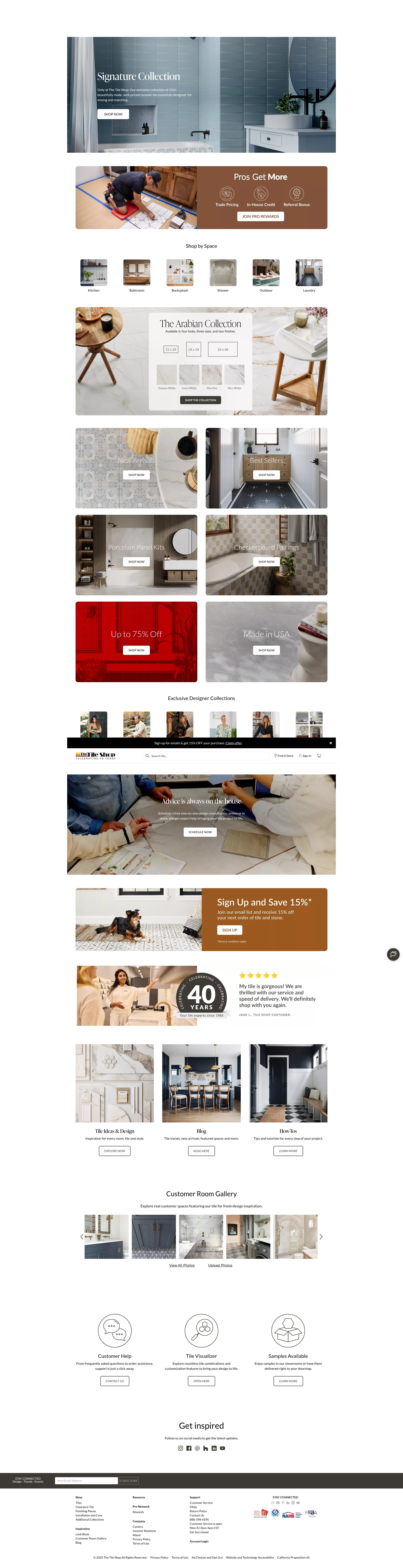 Screenshot of tileshop.com