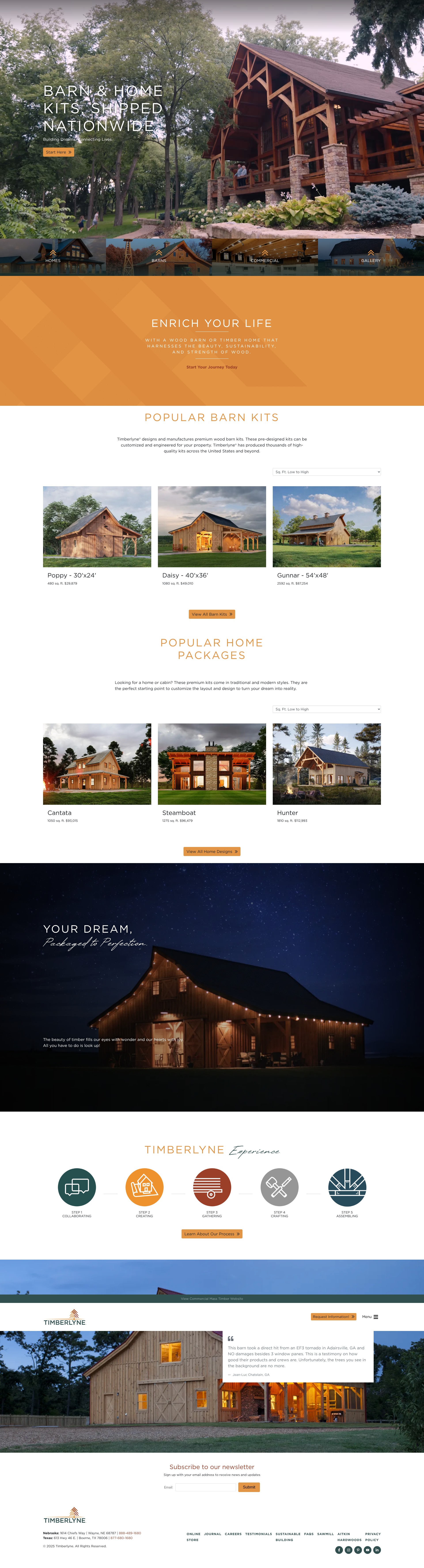 Screenshot of timberlyne.com