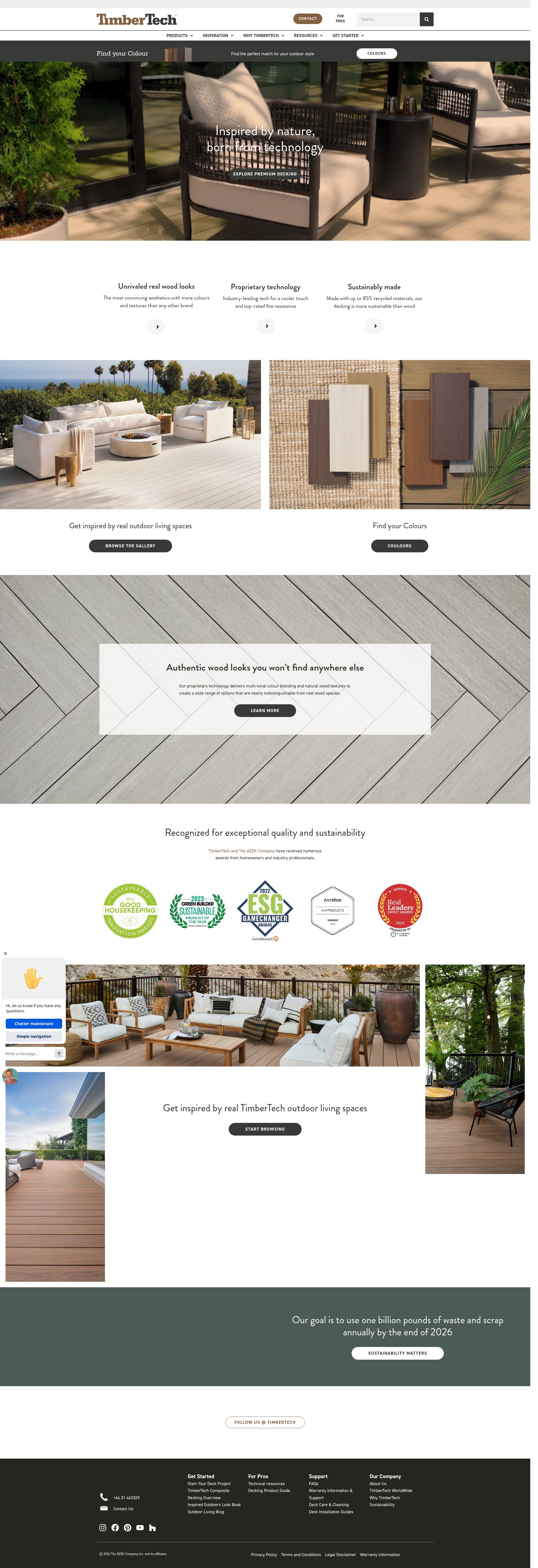 Screenshot of timbertech.nz
