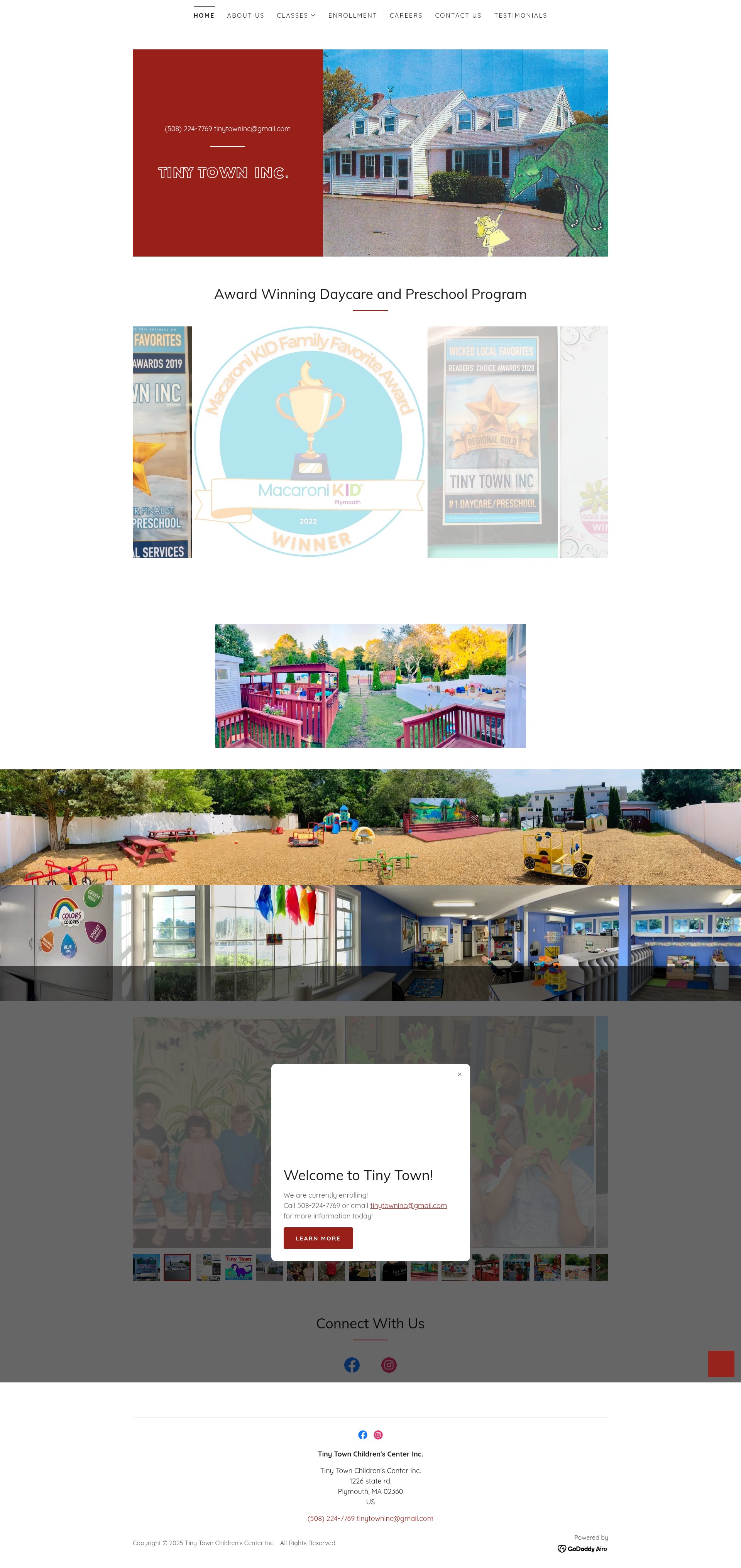 Screenshot of tinytownchildrenscenter.com