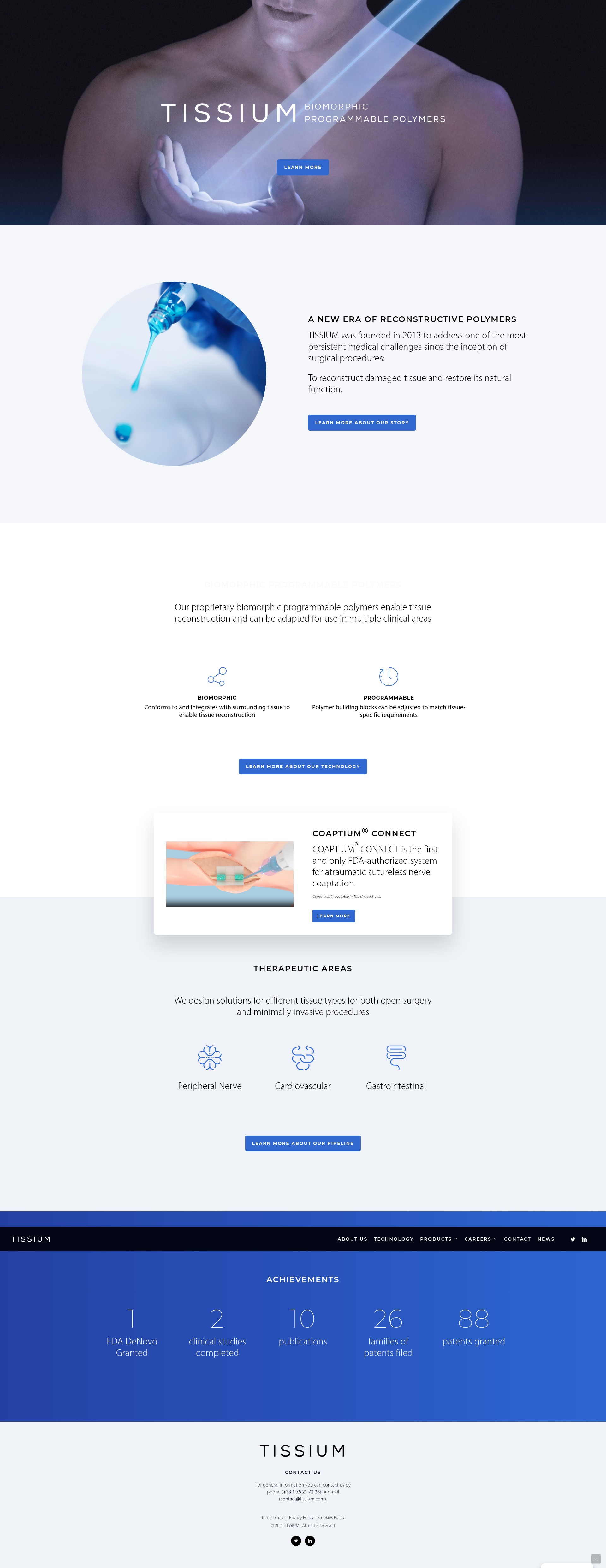 Screenshot of tissium.com