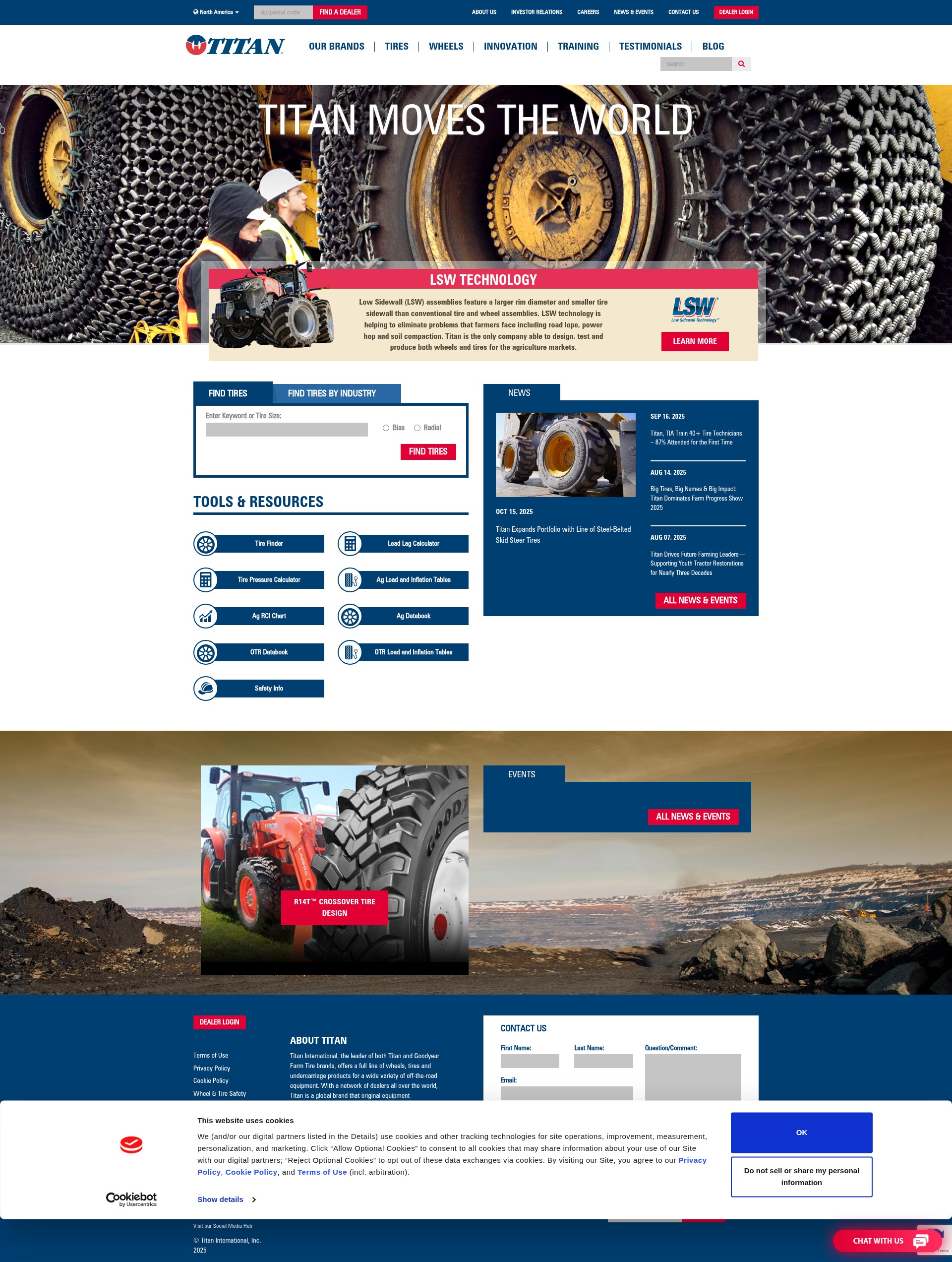 Screenshot of titan-intl.com