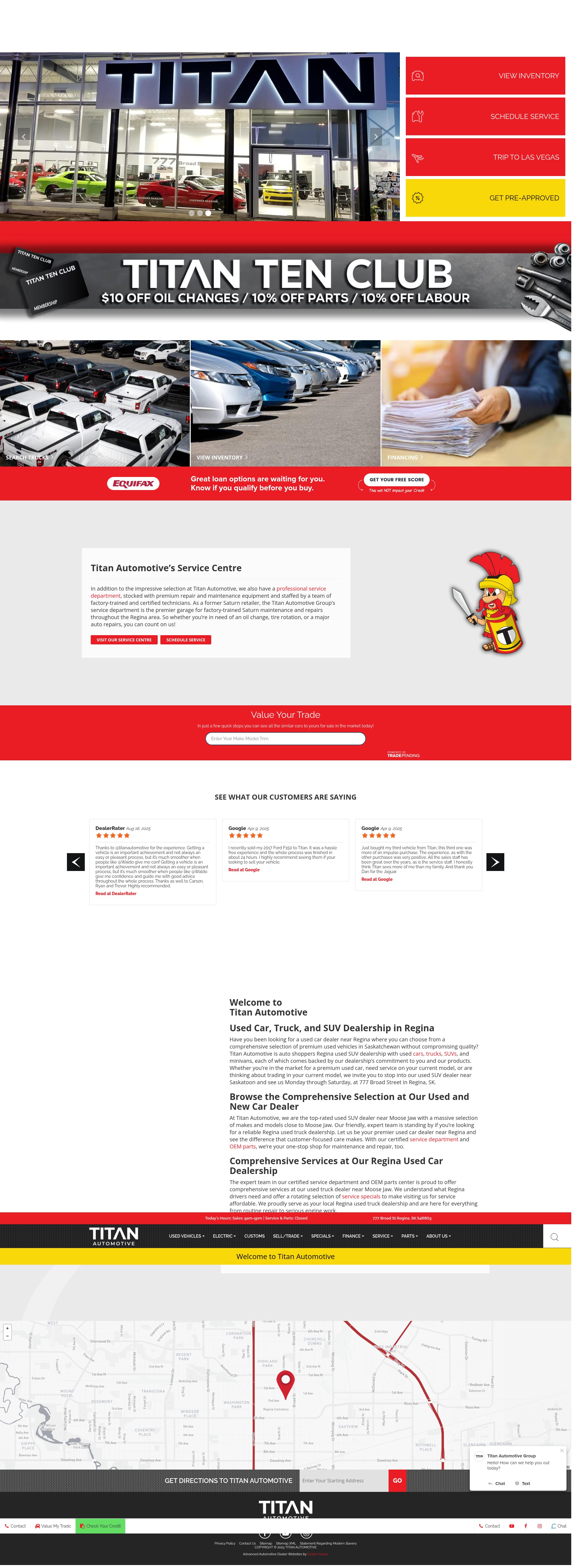 Screenshot of titanauto.ca
