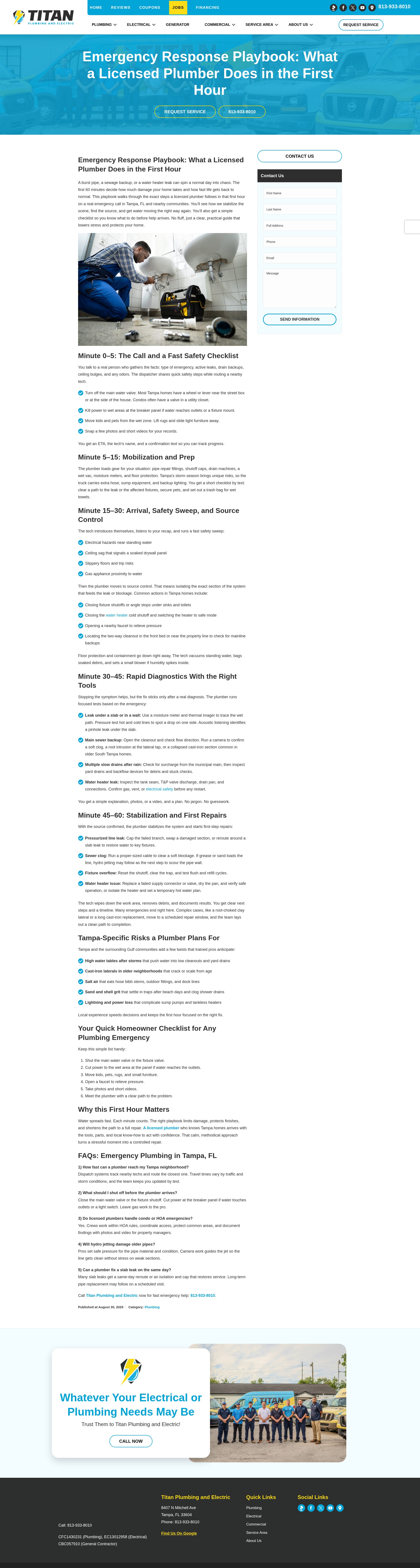 Screenshot of titanplumbingandelectric.com