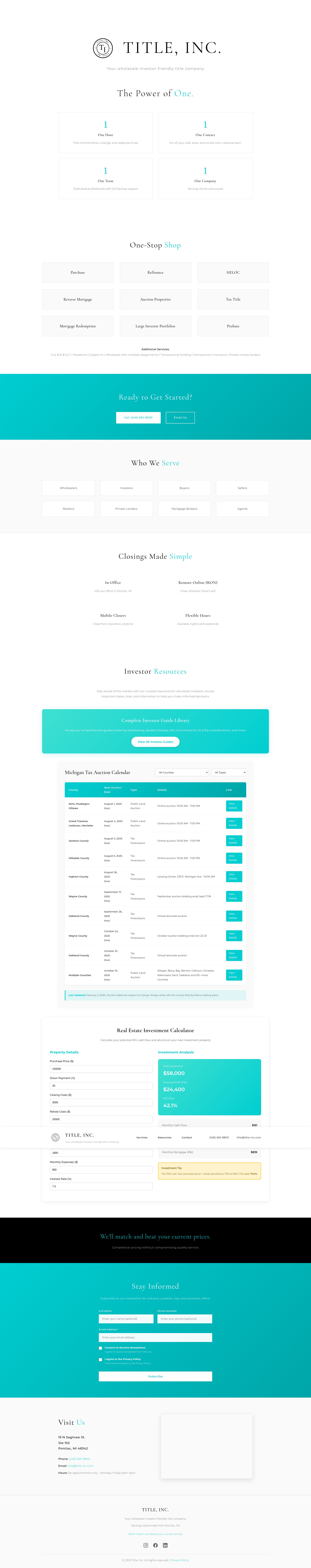 Screenshot of title-inc.com