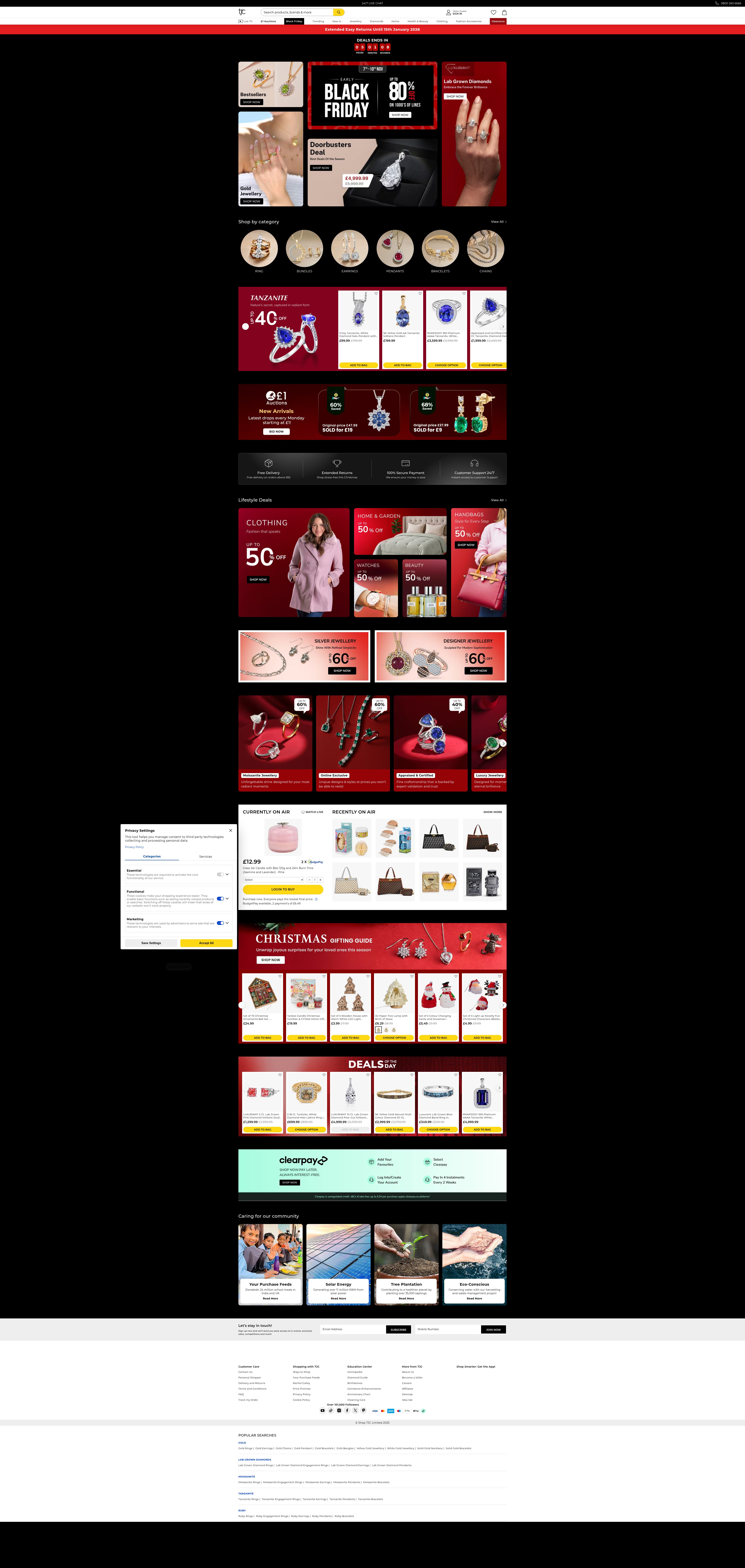 Screenshot of tjc.co.uk
