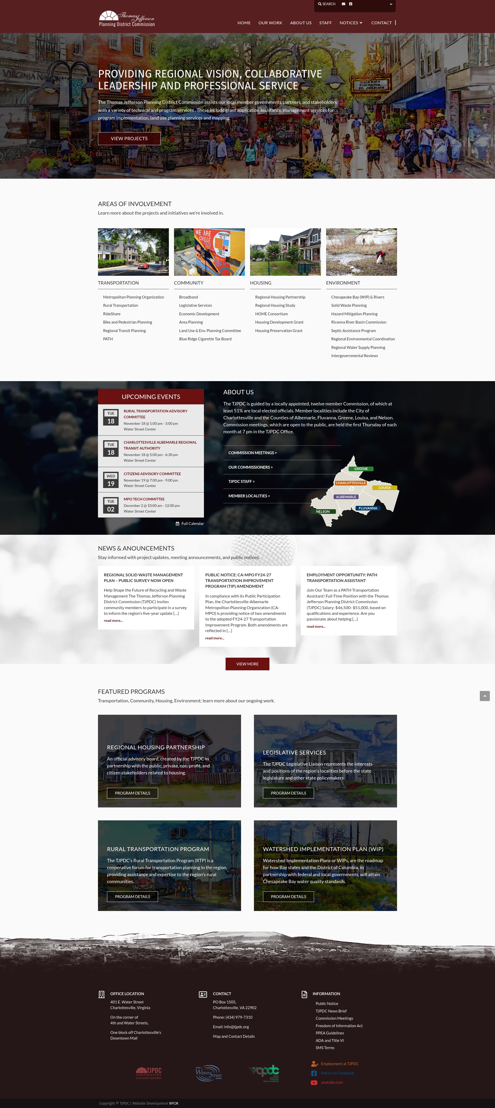 Screenshot of tjpdc.org